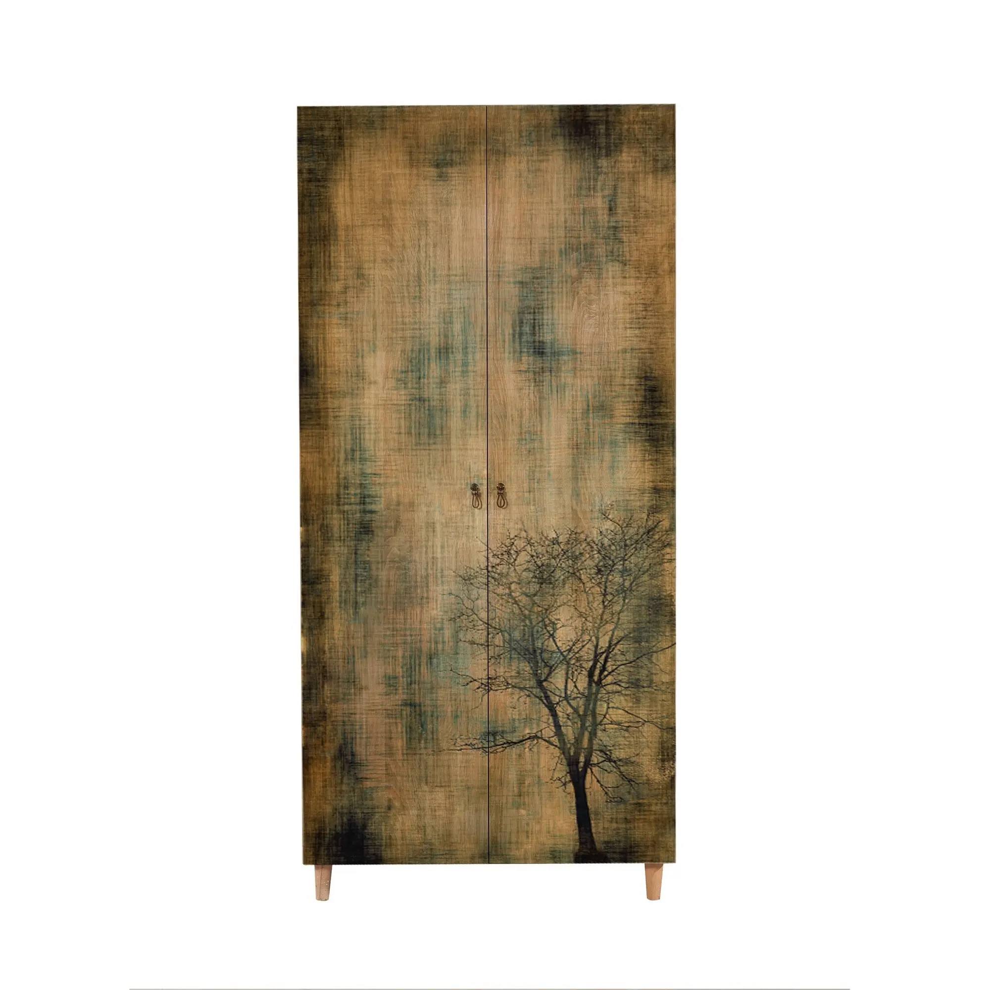 Kalune Design Šatní skříň Stil 90 cm dub sonoma/strom