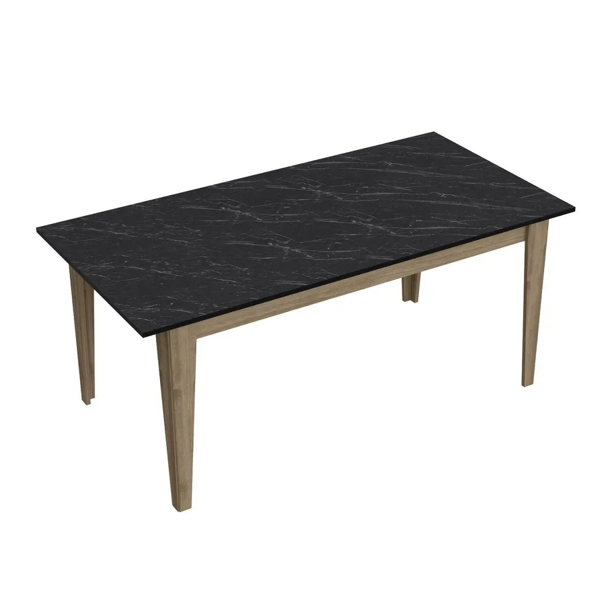 Kalune Design Jídelní stůl LORENZ 90 cm černá/hnědá