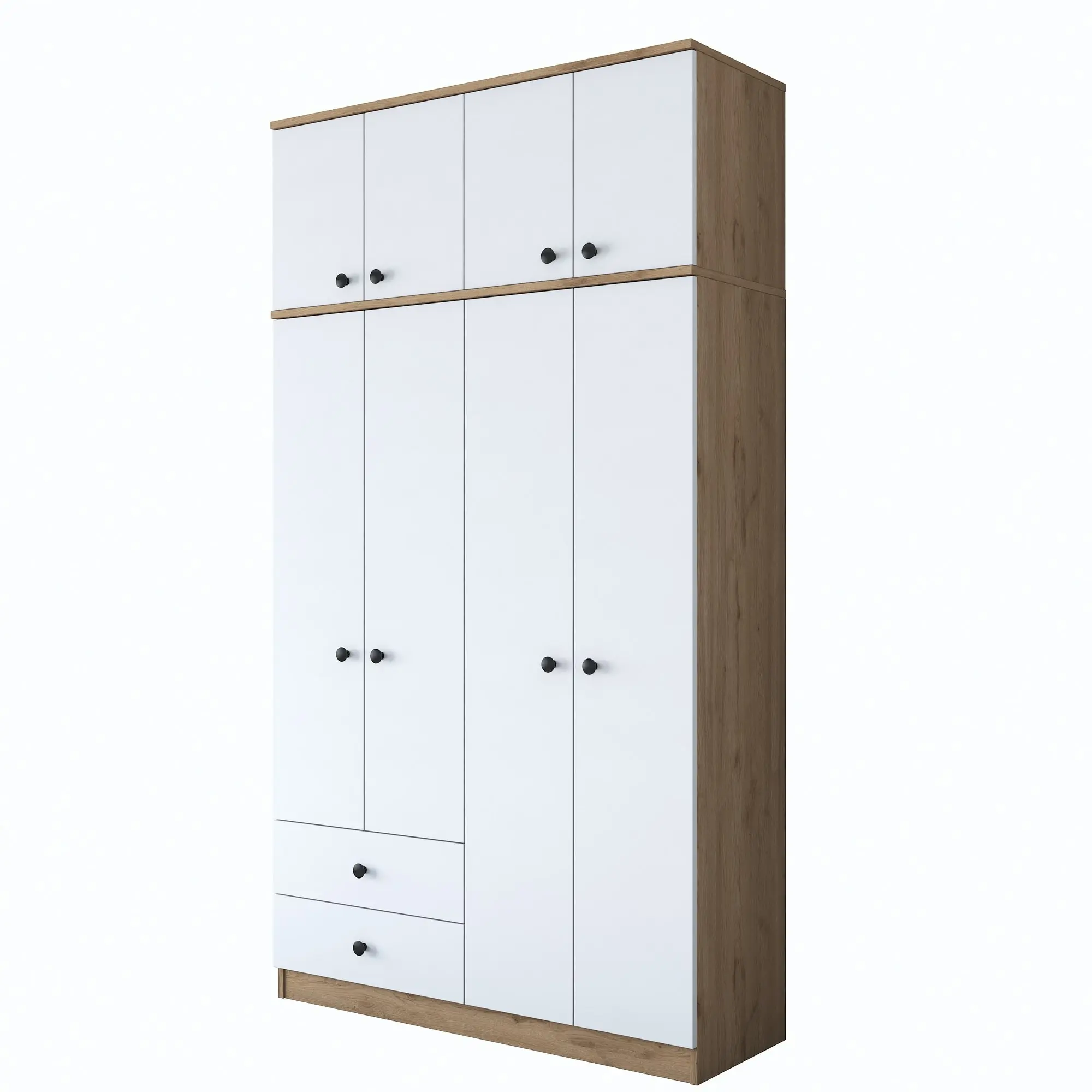 Kalune Design Šatní skříň BA 121 120 cm ořech/bílá