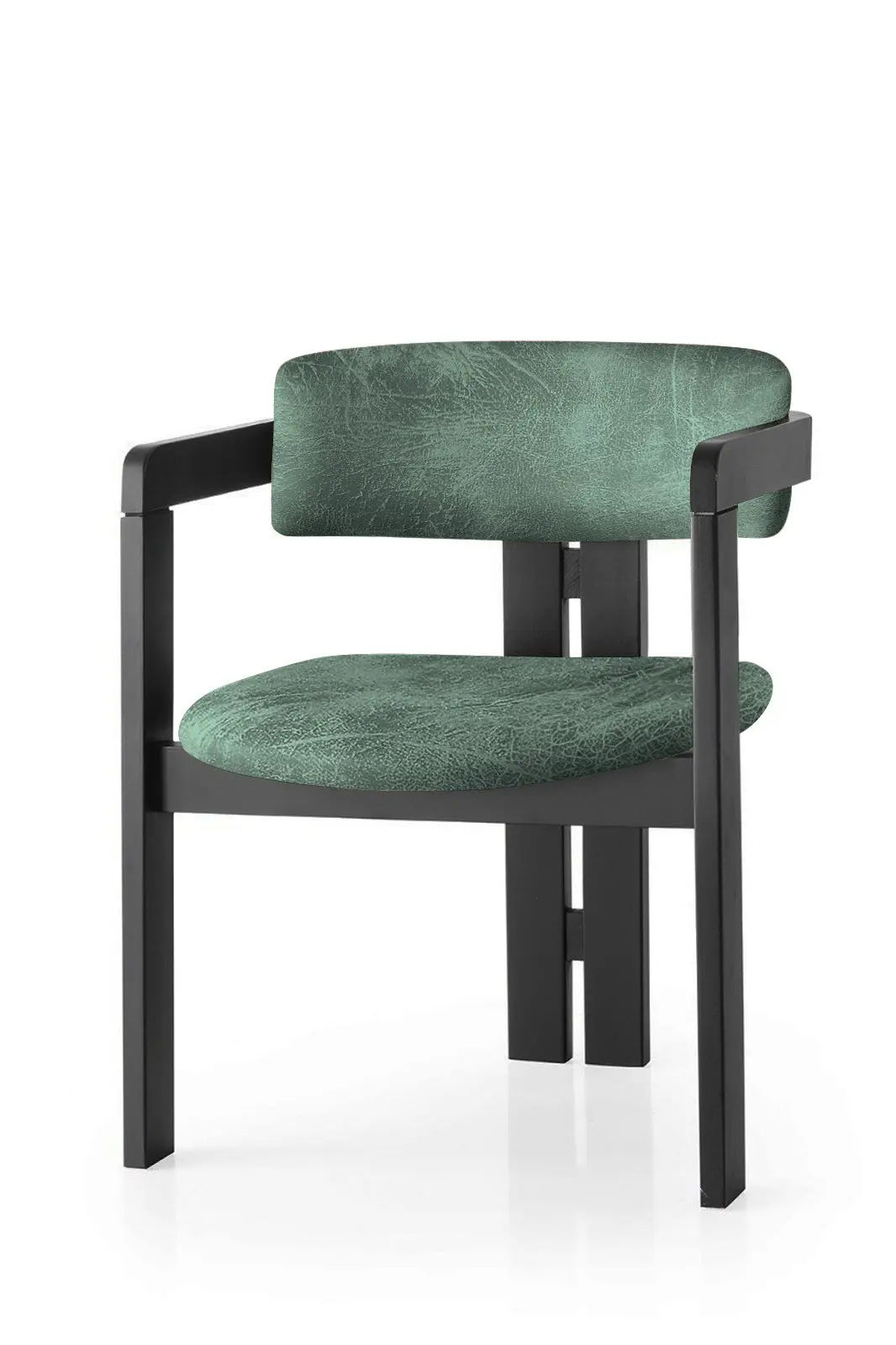 Kalune Design Jídelní židle CO z masivu zelená/černá