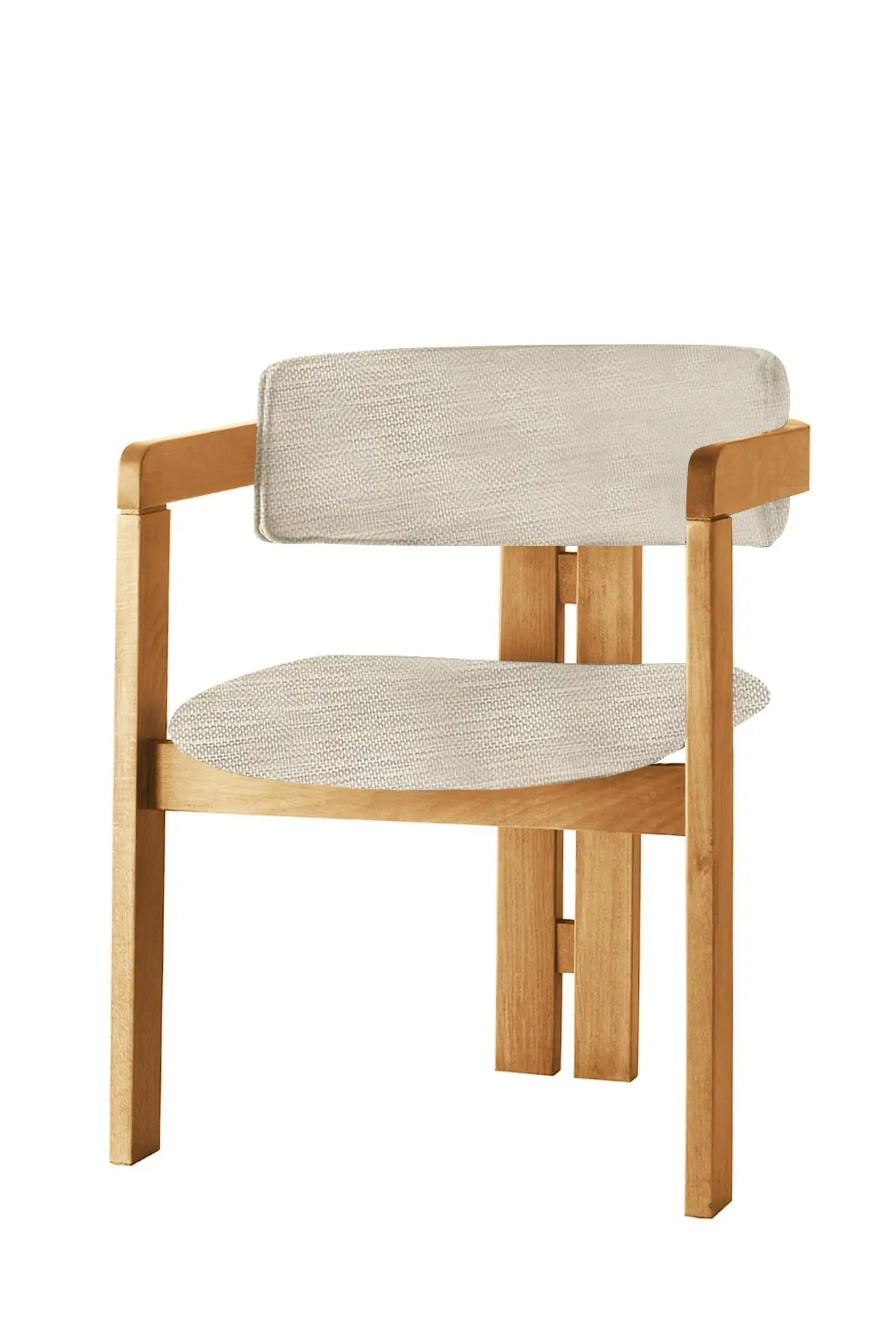 Kalune Design Jídelní židle CO z masivu světle béžová/dub