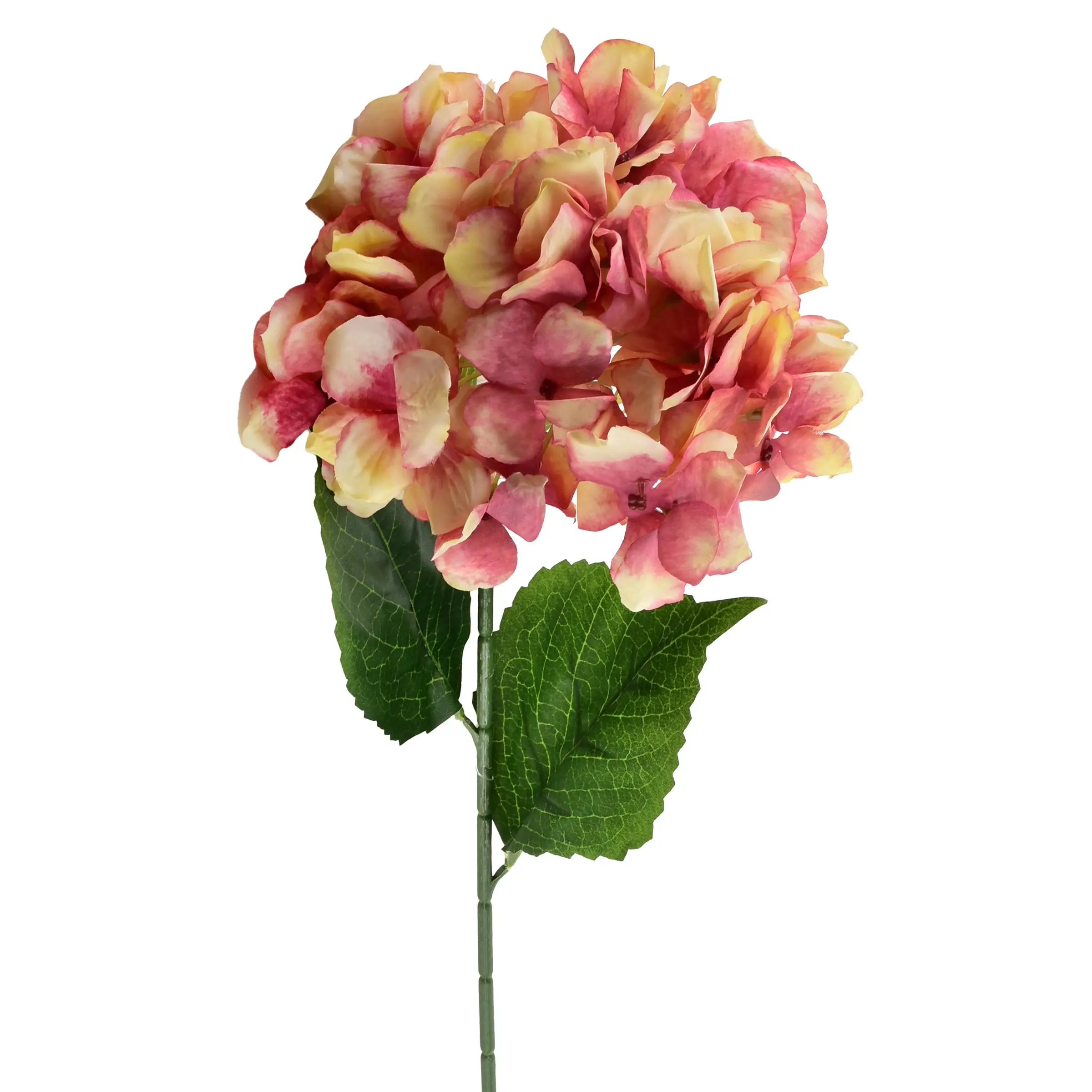 Mondex Umělá květina VIRIDIS HORTENSIA 73 cm růžová/béžová