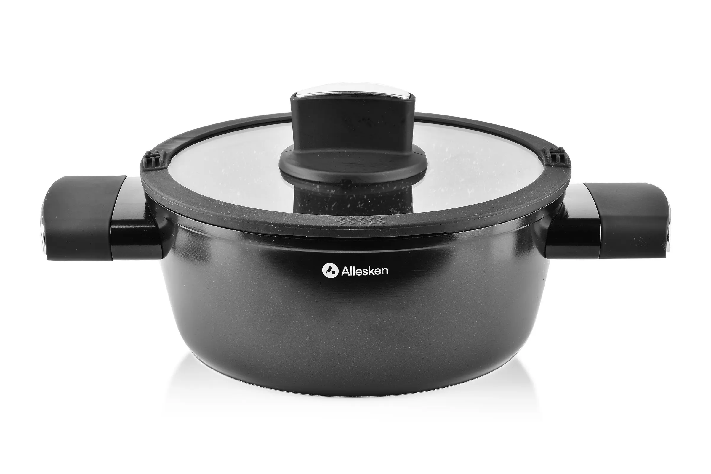 Hliníkový hrnec VALERIAN ALLESKEN ILAG NON STICK 2,2 l černý