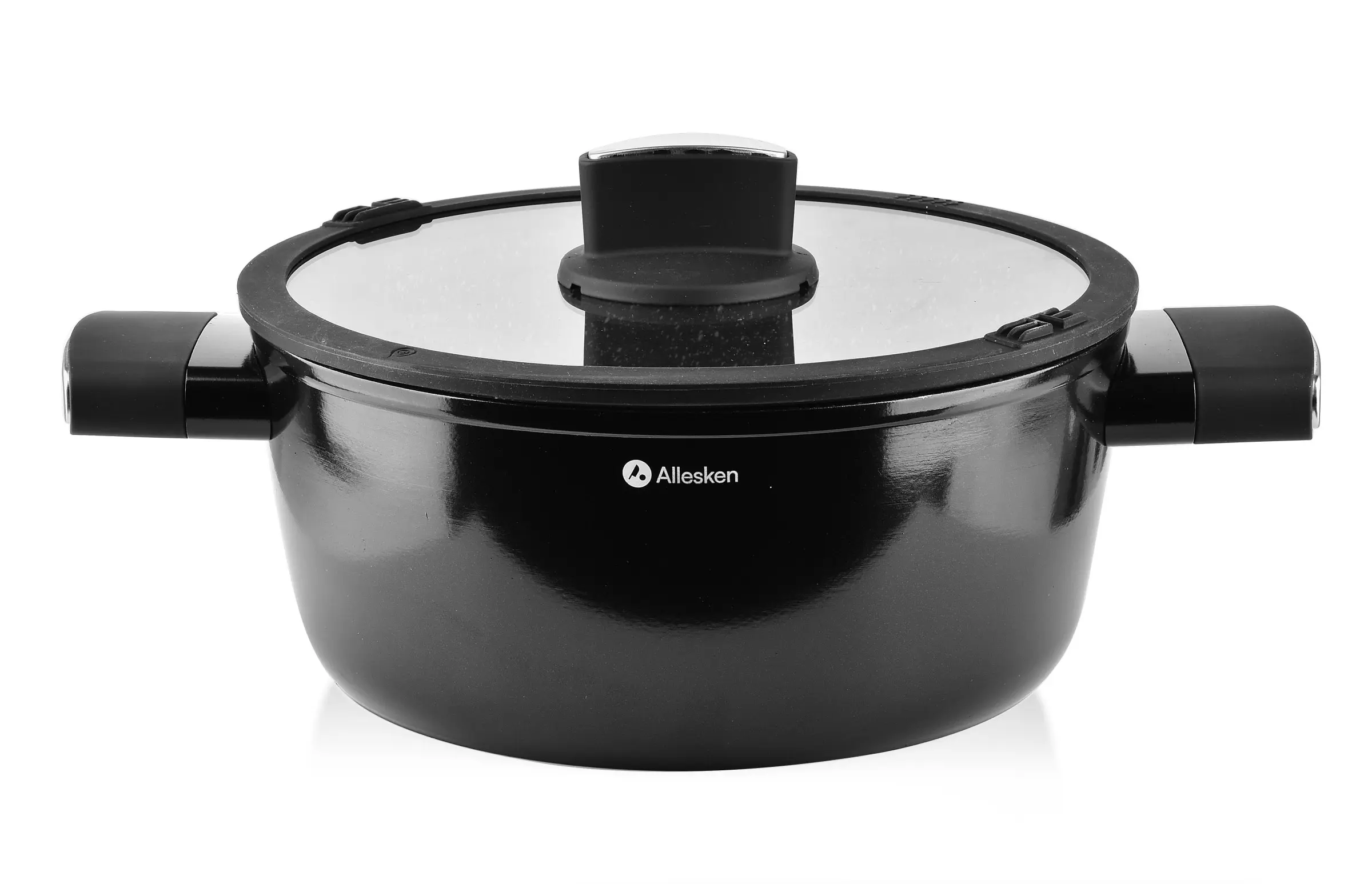 Mondex Hliníkový hrnec VALERIAN ALLESKEN ILAG Ultimate NON STICK 4,1 l černý