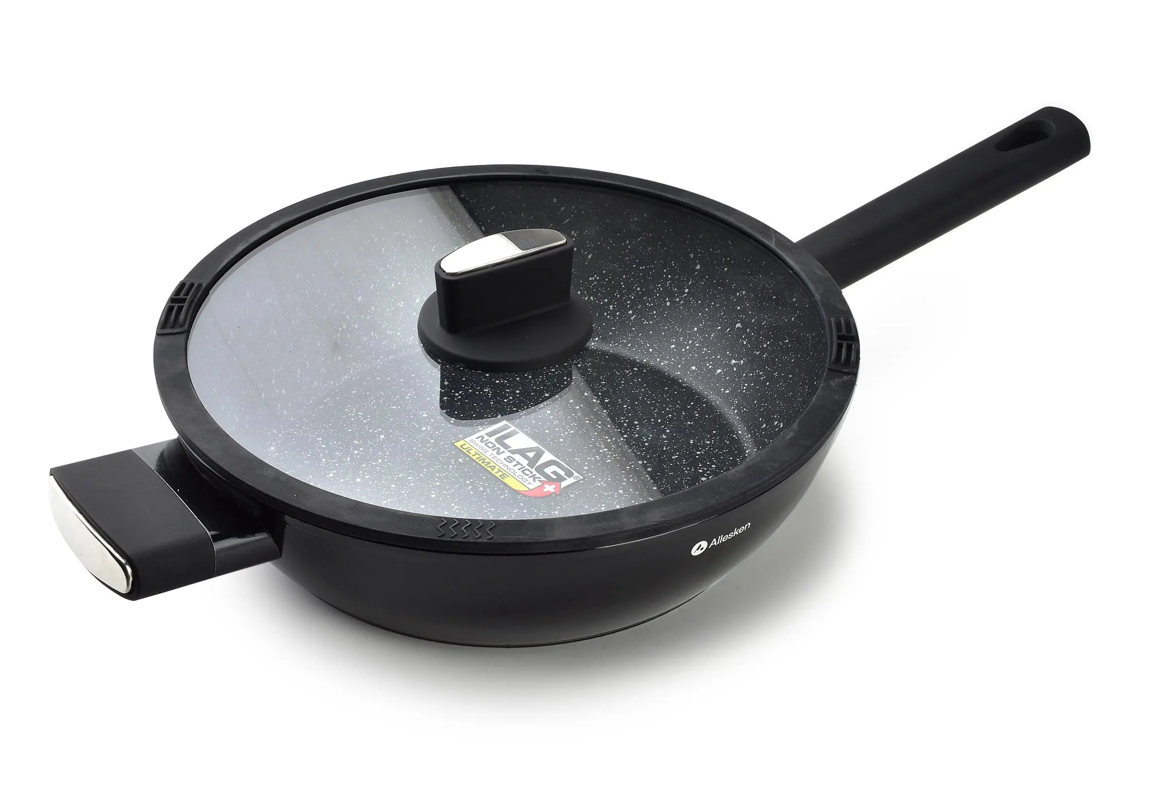Mondex Hliníková pánev VALERIAN ALLESKEN ILAG NON STICK 28 cm černá