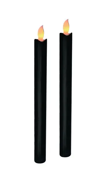 Mondex Sada 2 ks LED svíček IDALIA černá