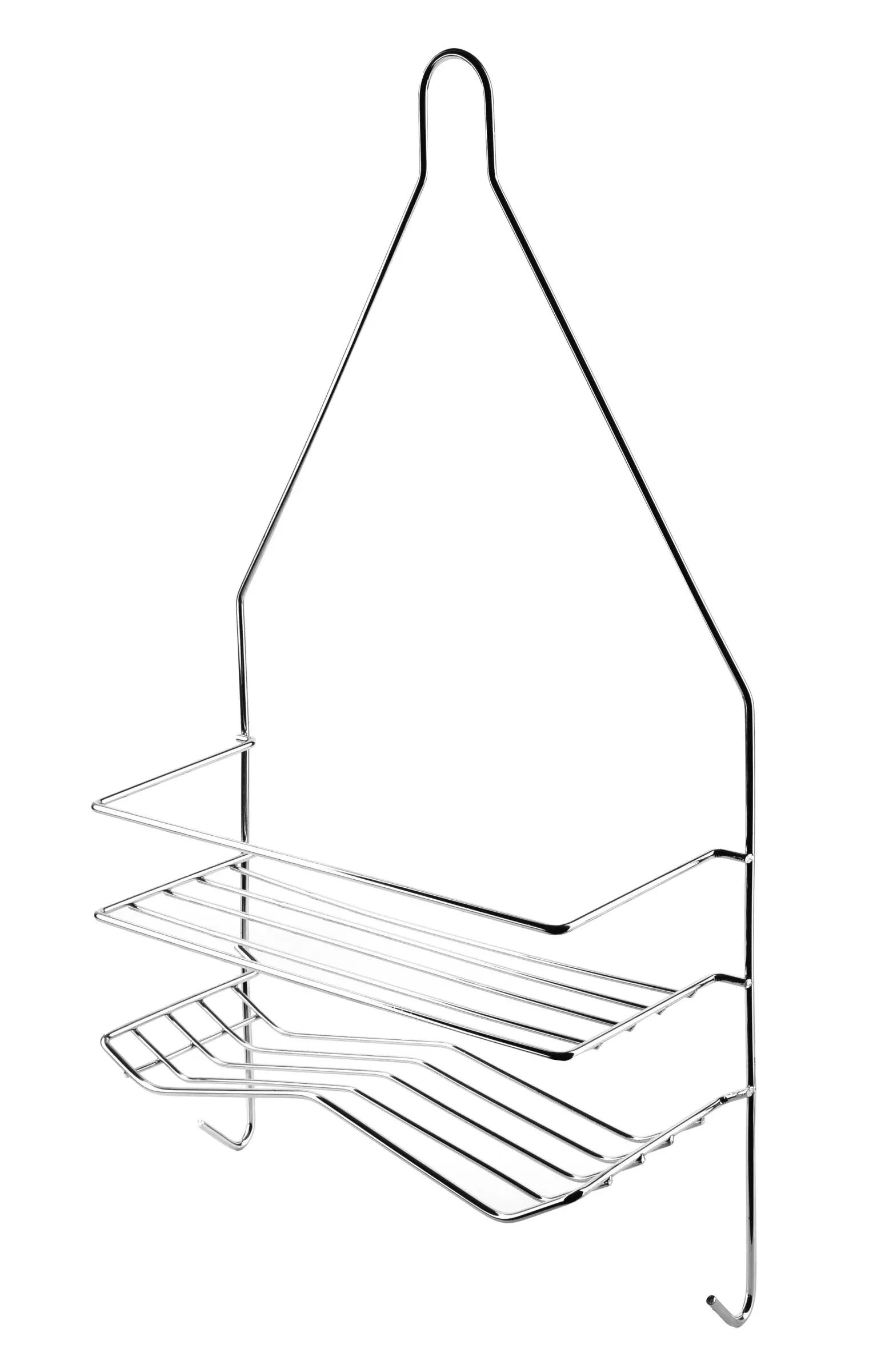 Bathlab Koupelnová polička CARL SILVER 25x45,5 cm stříbrná