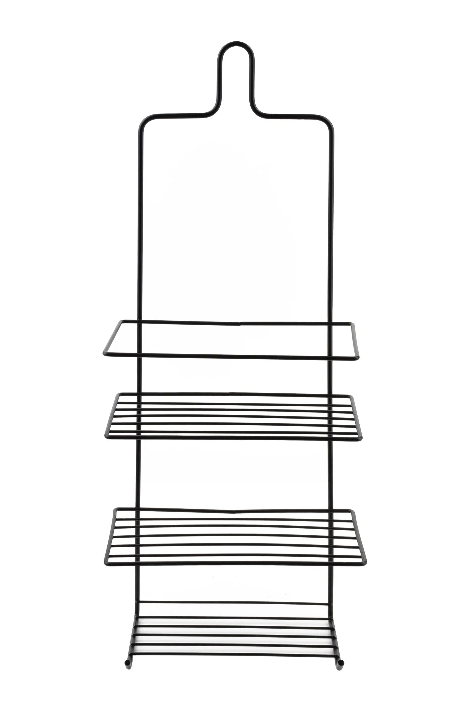 Bathlab Koupelnová polička CARL BLACK 18,5x47,5 cm černá