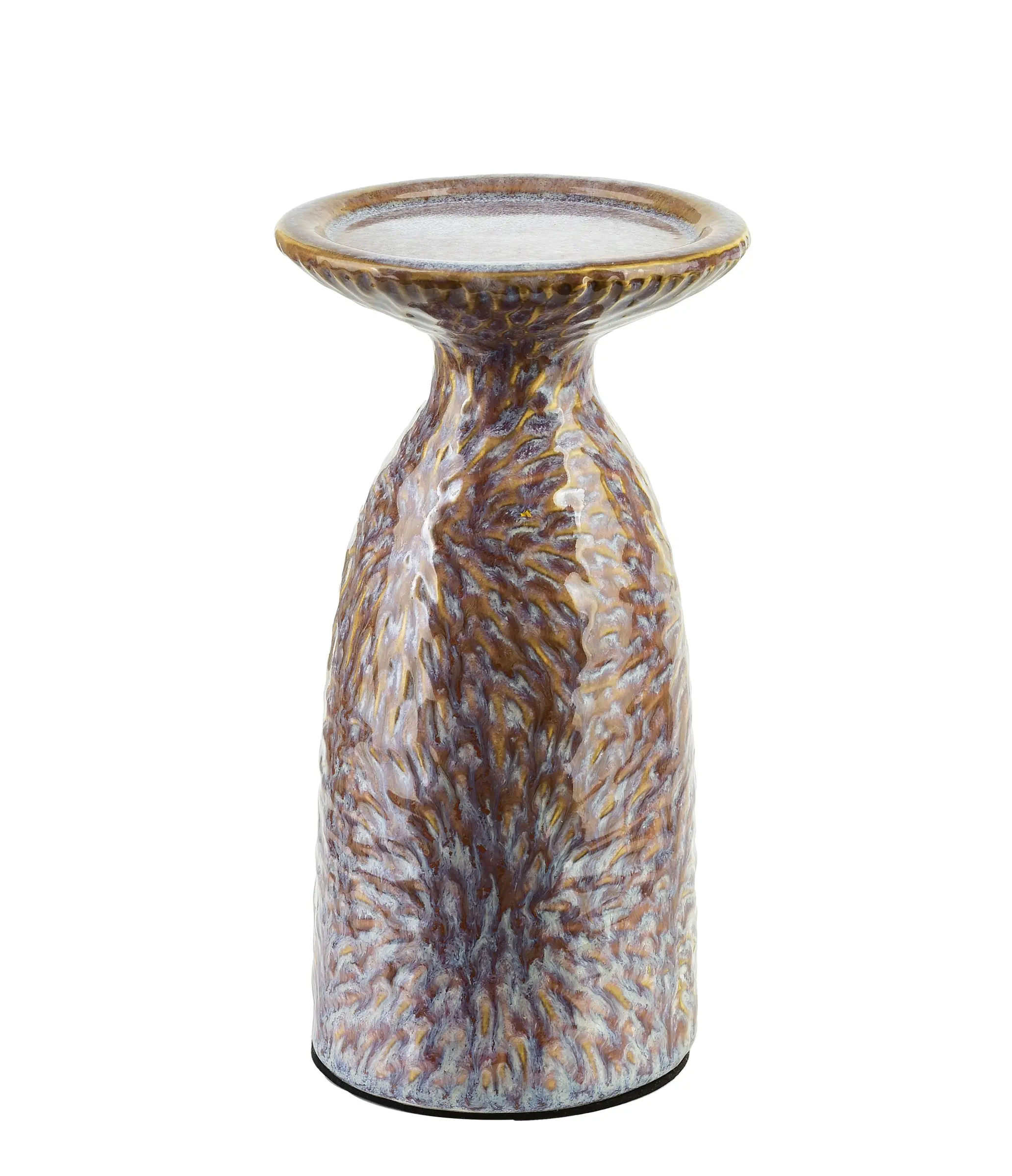 Mondex Keramický svícen YARINE BEIGE 20 cm béžový