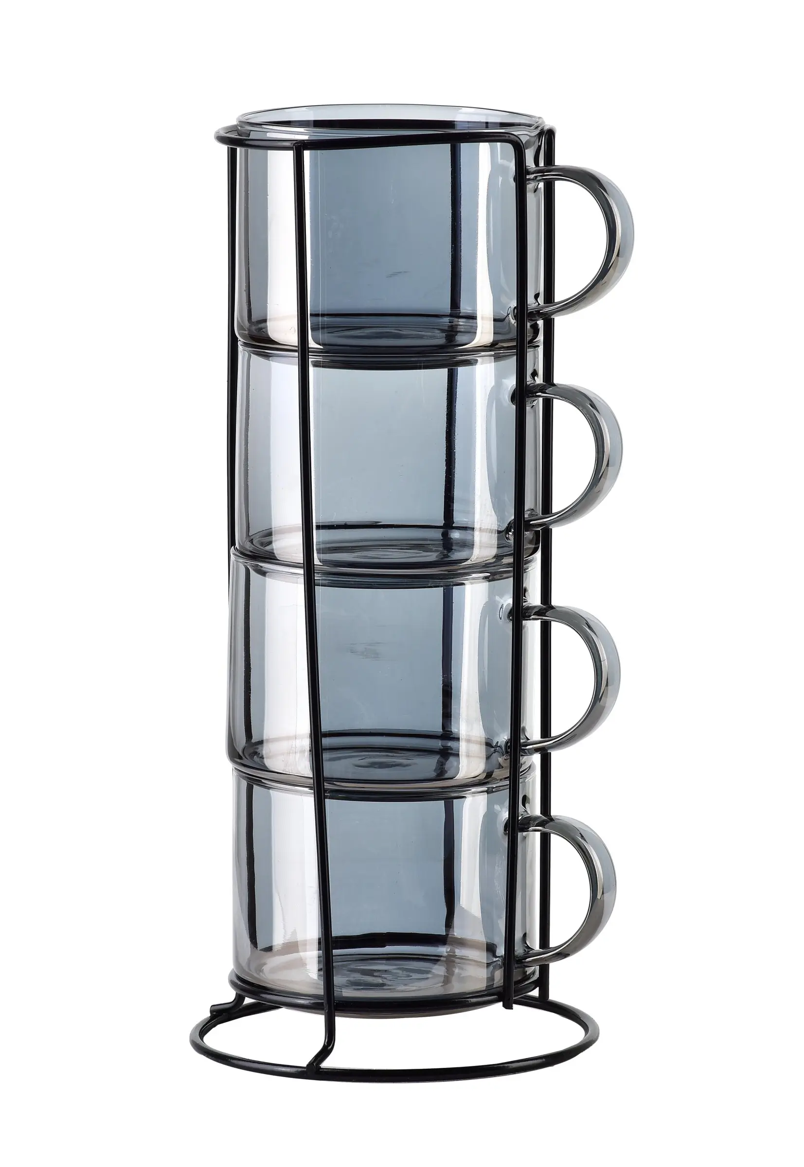 Mondex Sada 4 ks hrnků PETER GREY 350 ml šedá