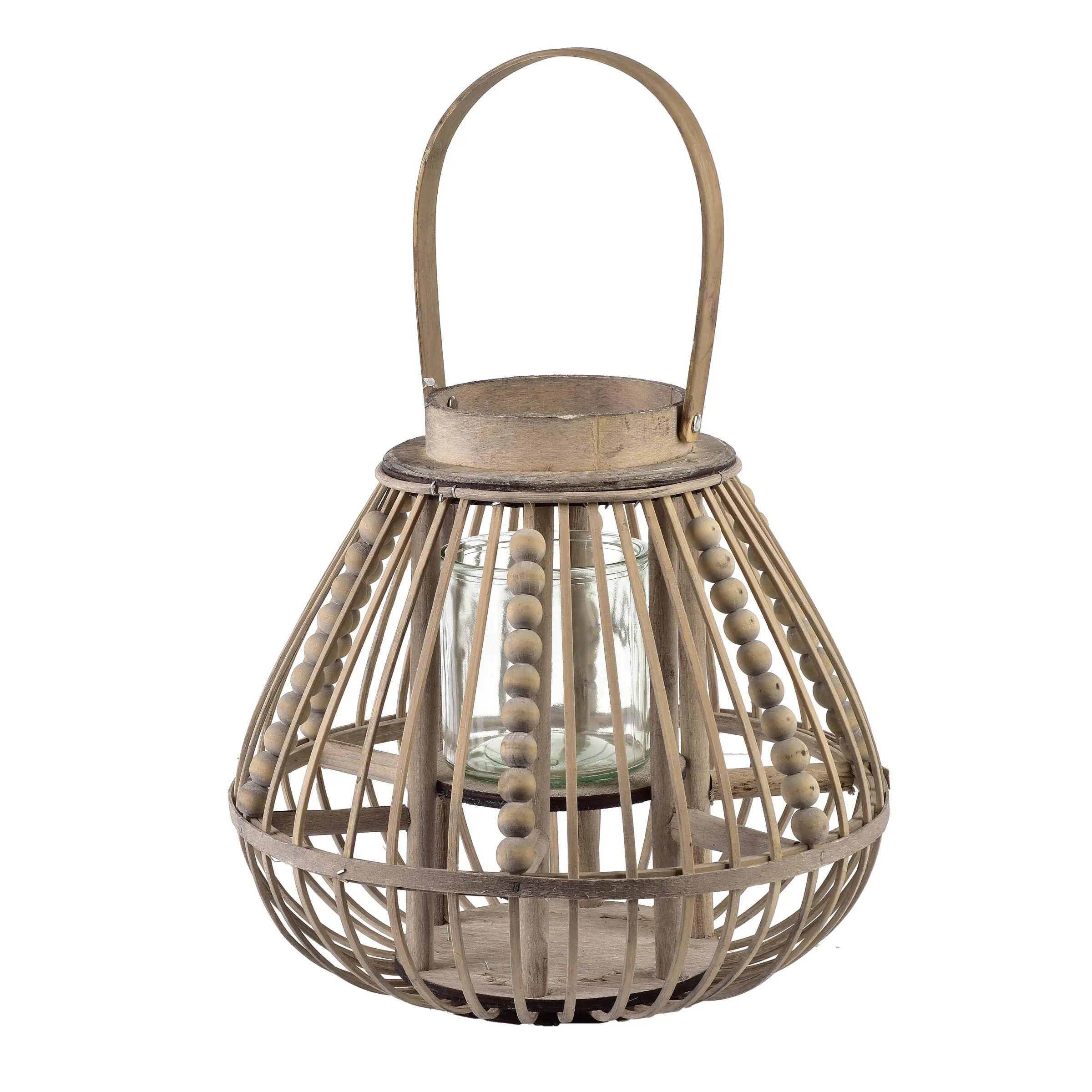 Mondex Proutěná lucerna LUCIE Grey 30x28 cm šedá