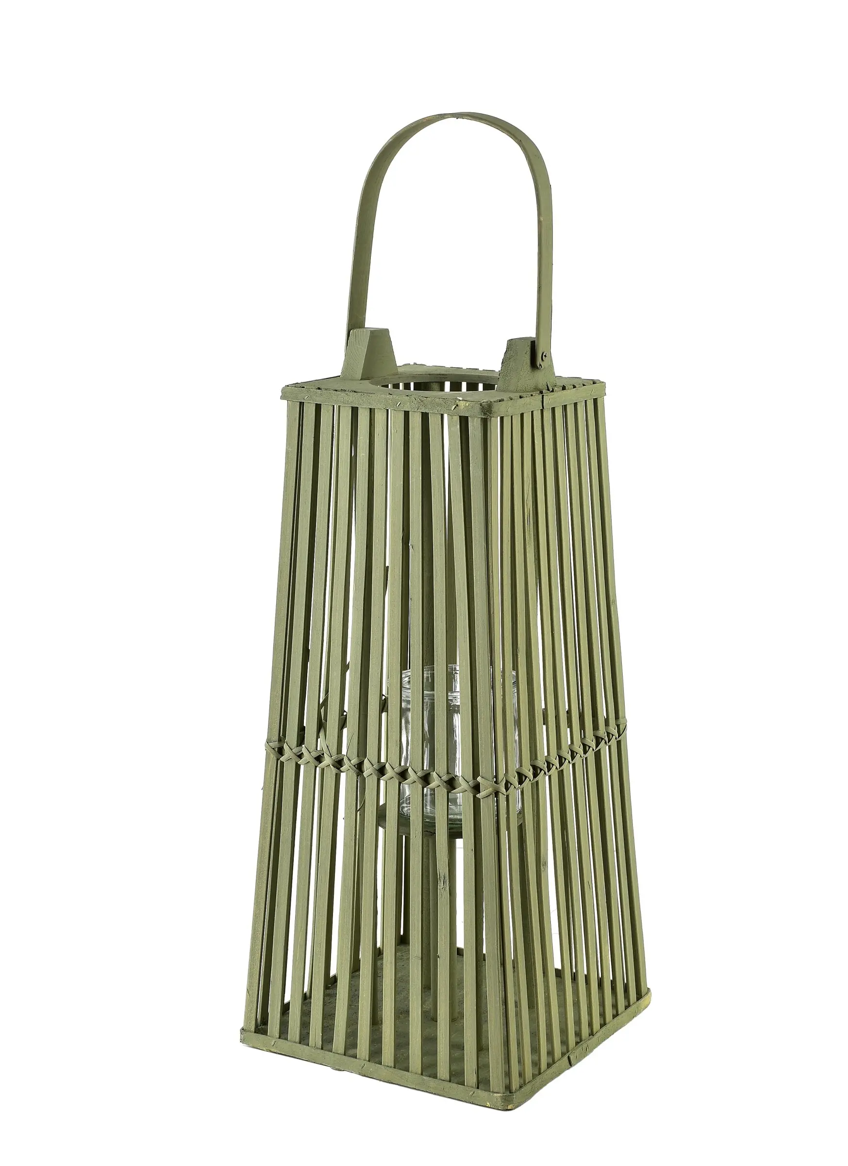 Mondex Proutěná lucerna LUCIE Green 23x48 cm zelená
