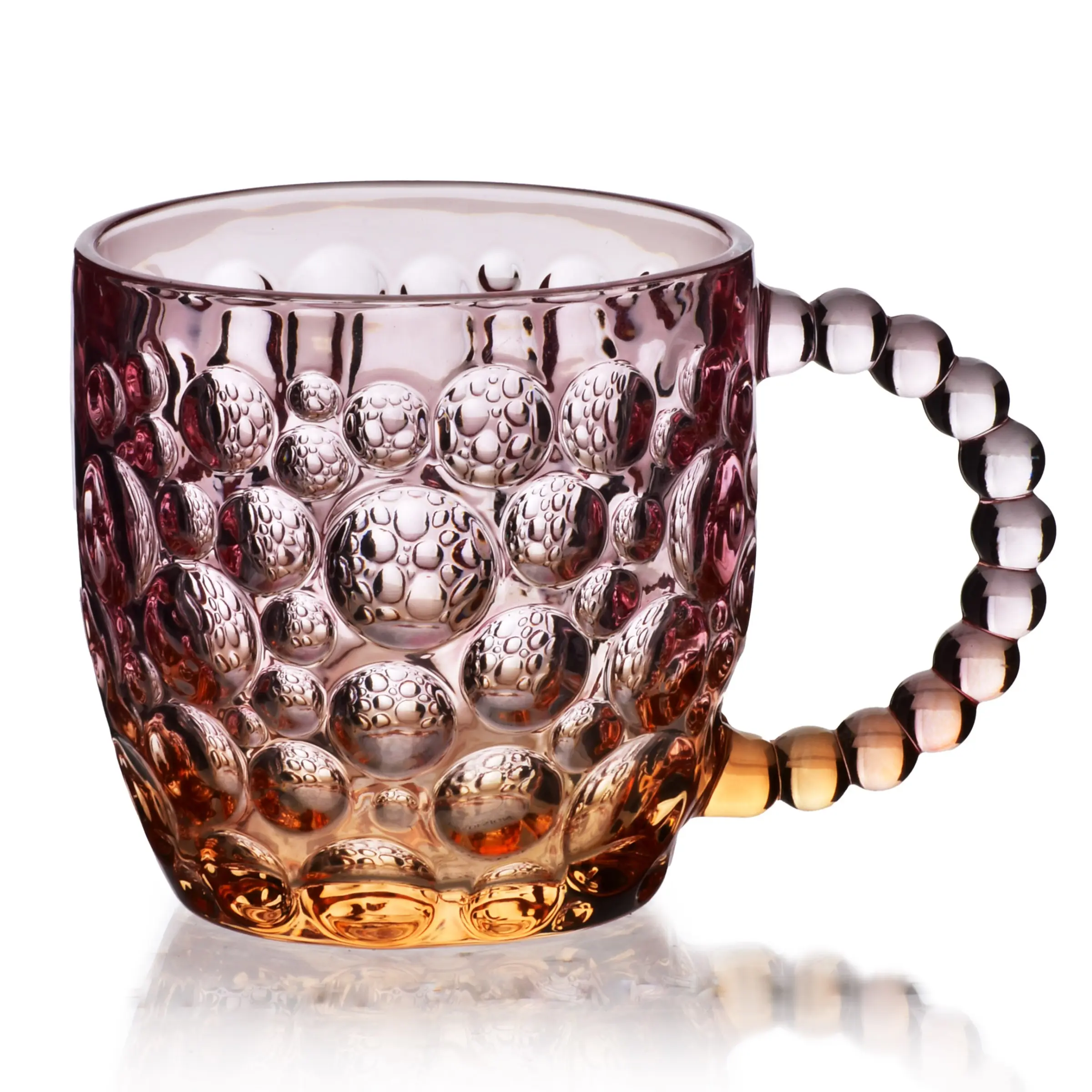Affekdesign Skleněný hrnek VINI PEARL 350 ml fialový/hnědý
