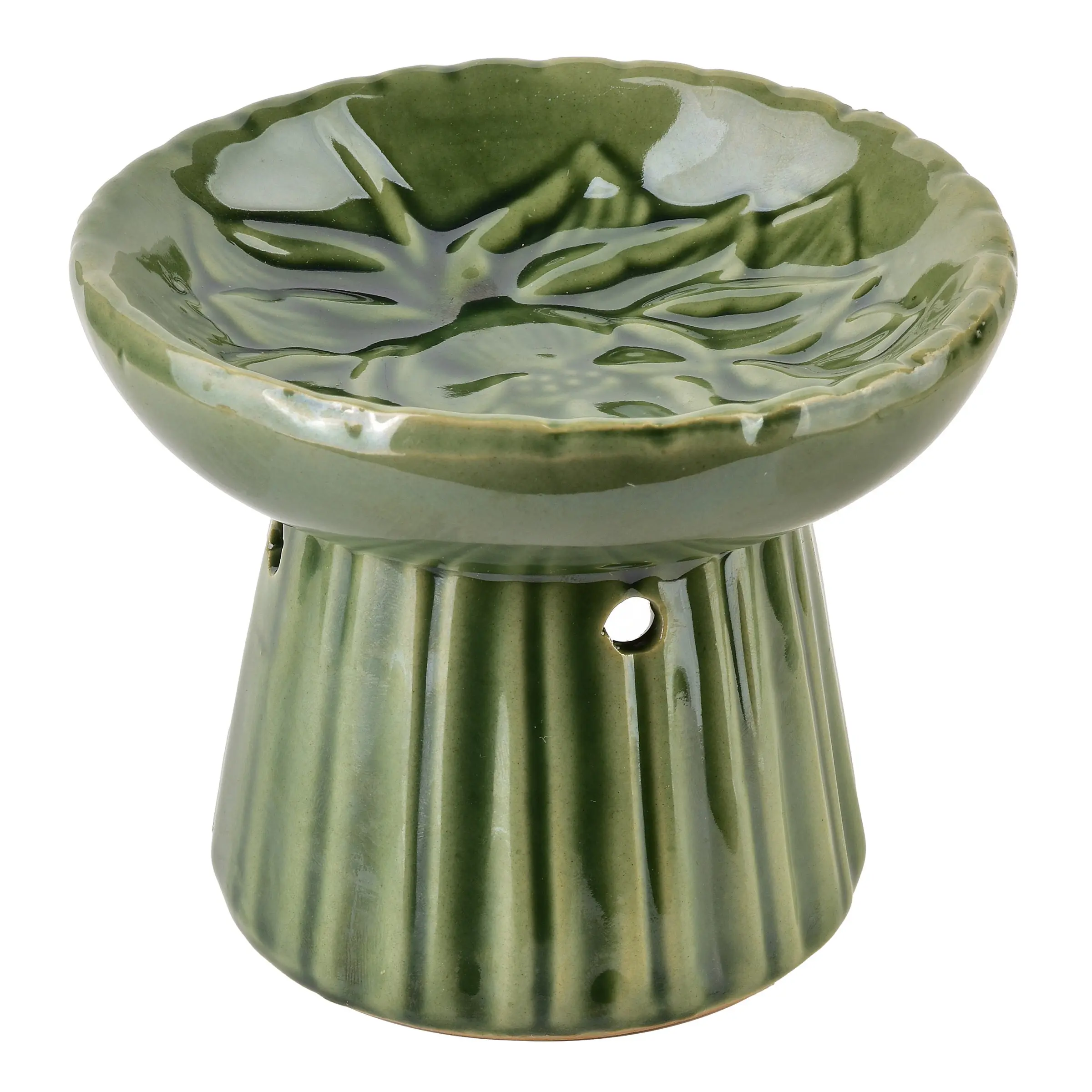 Mondex Keramická aroma lampa LILIEN 8,5 cm zelená