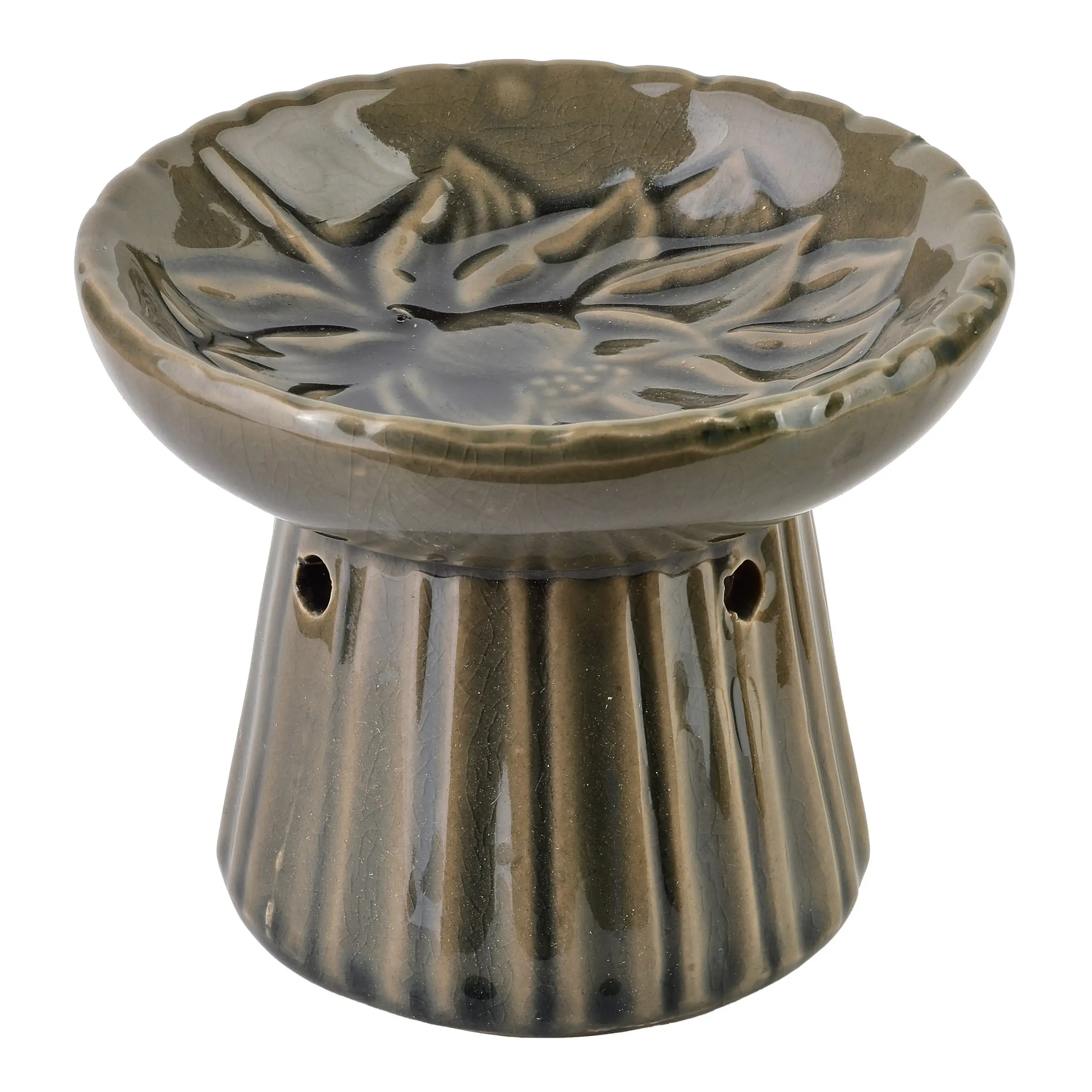 Mondex Keramická aroma lampa LILIEN 8,5 cm hnědá