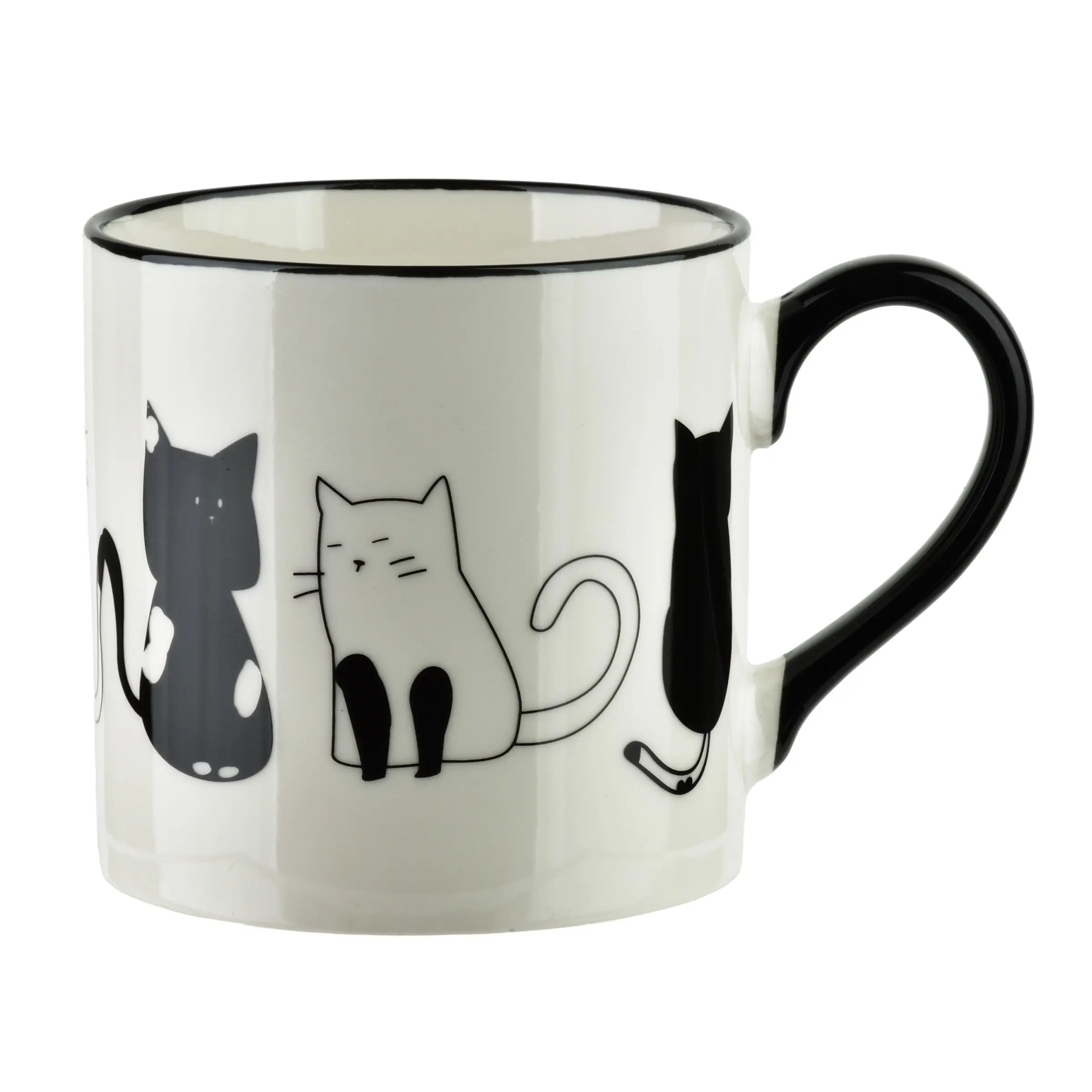 Affekdesign Porcelánový hrnek COTTELLO II. 370 ml bílý/černý
