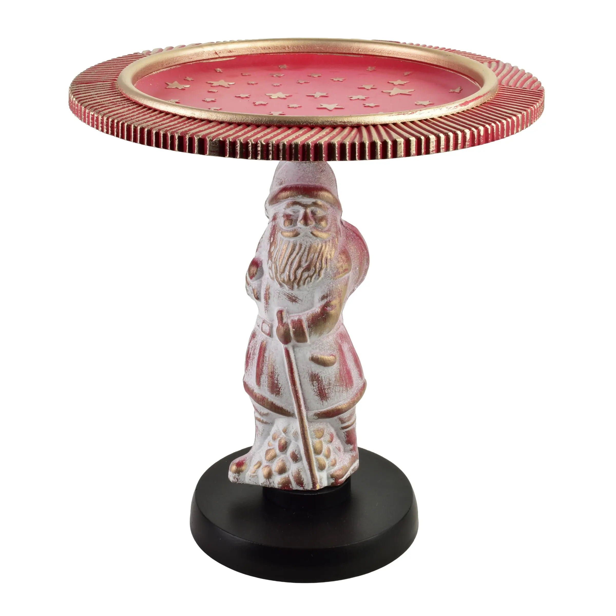 Mondex Vánoční dekorativní podnos Santa Lila 38 cm červený