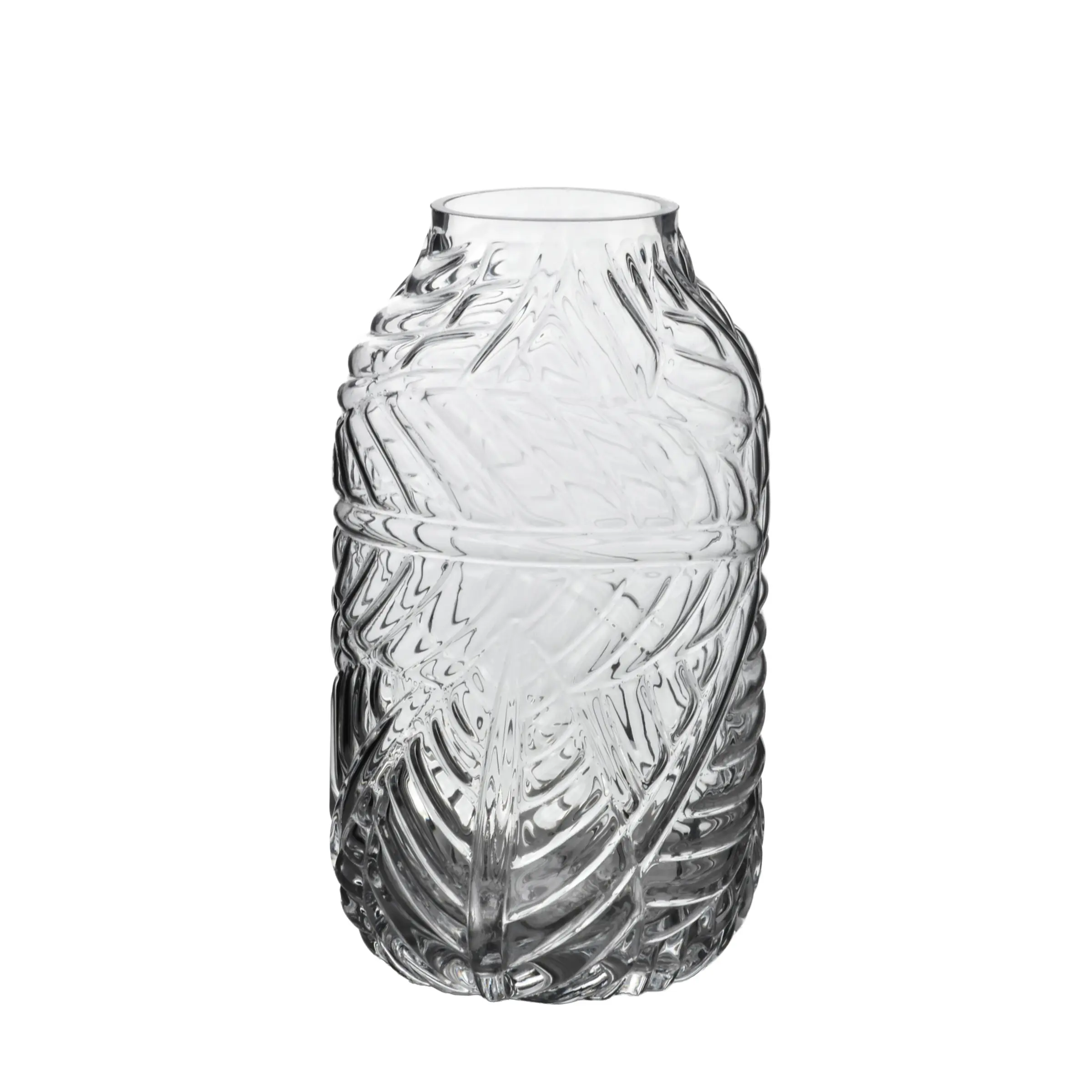 Mondex Váza Serenite 12x7x23 cm čirá