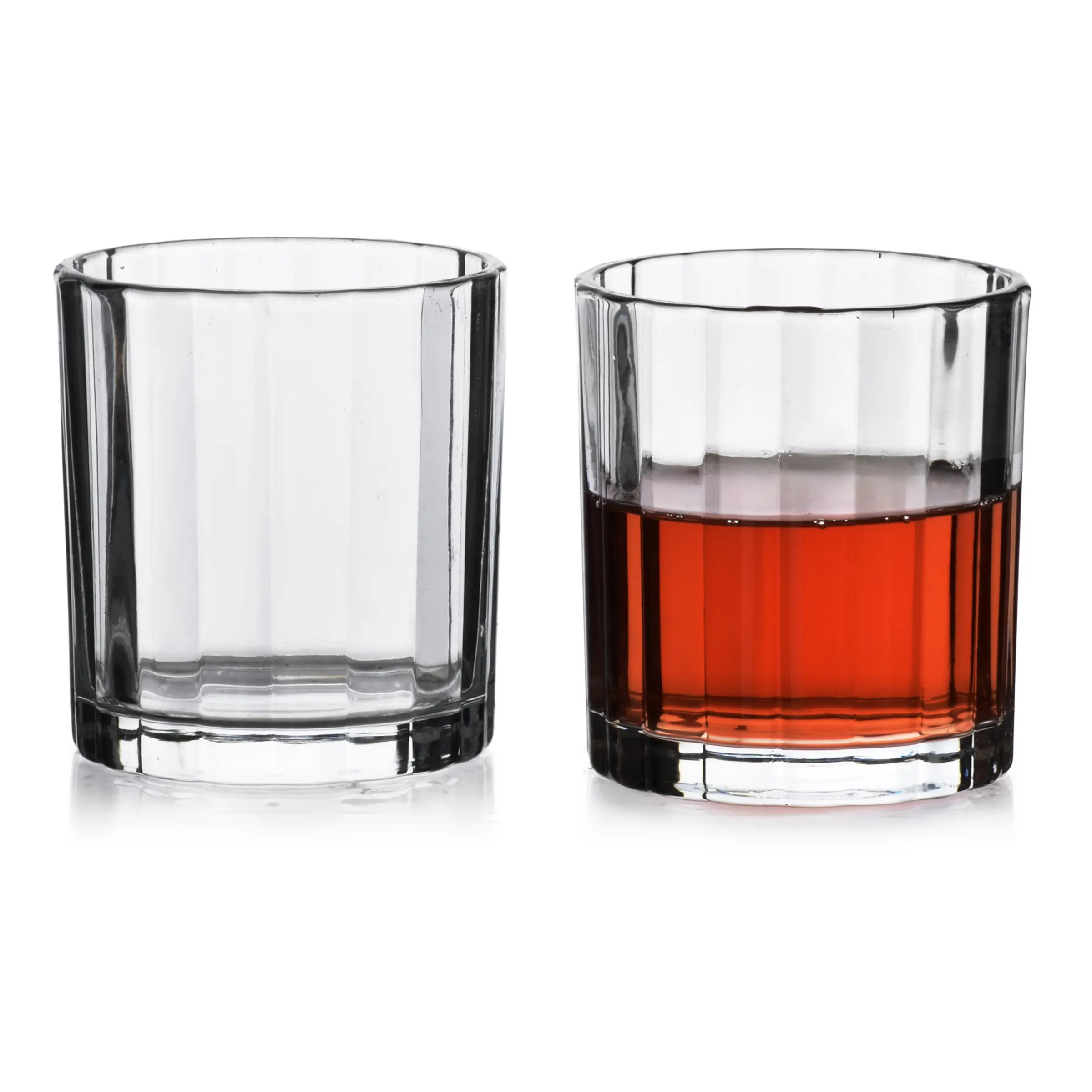 Allesken Sada 4 ks sklenic ELISE STRIPES 310 ml čirá