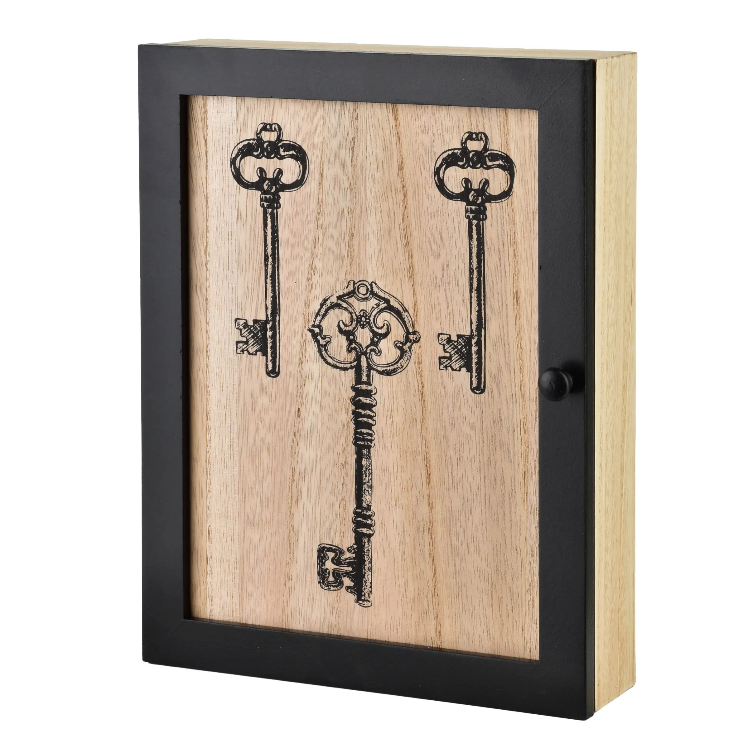 Mondex Skříňka na klíče STACY Key 26x20 cm hnědá/černá