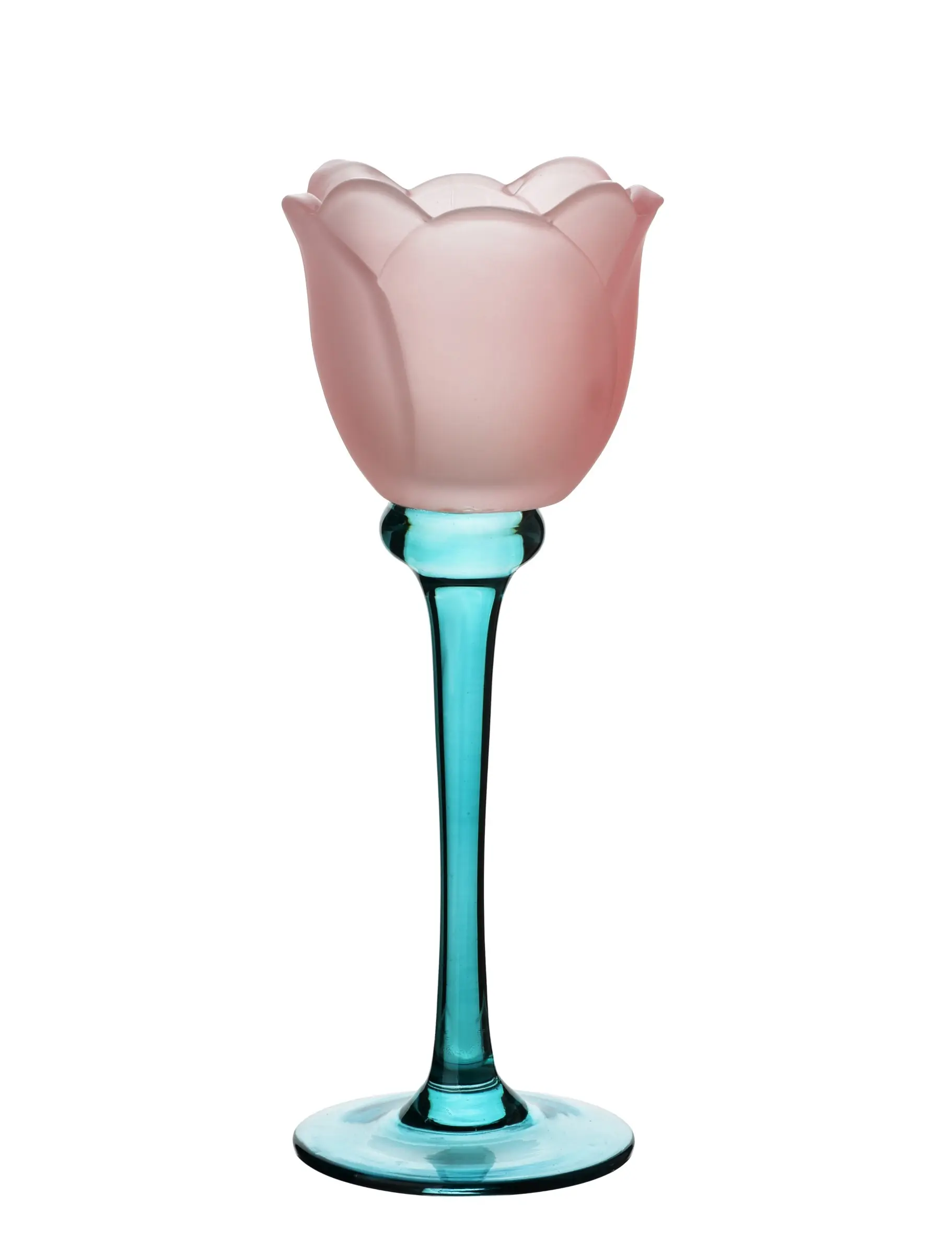 Mondex Svícen Julietta 22 cm modrý/růžový