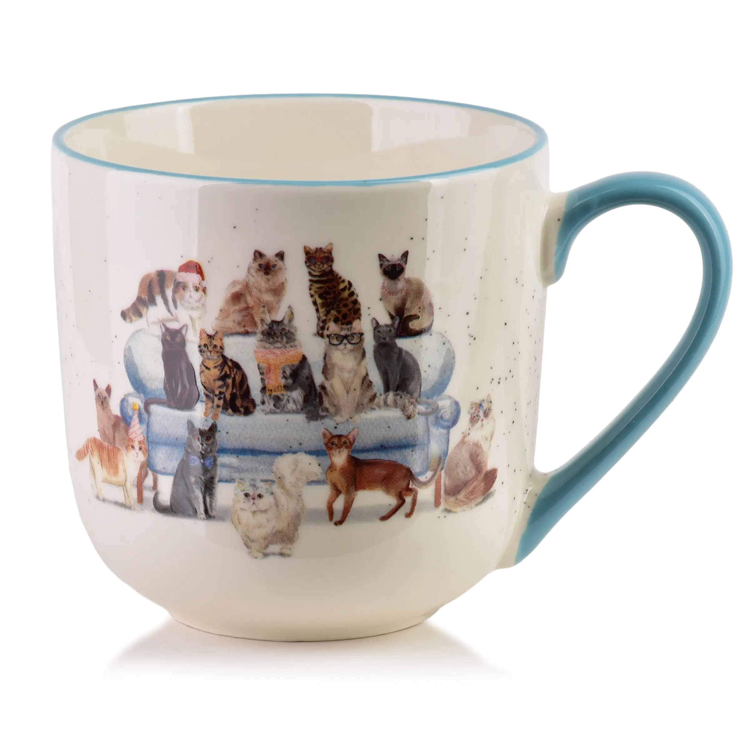 Affekdesign Porcelánový hrnek JULES 410 ml světle modrý