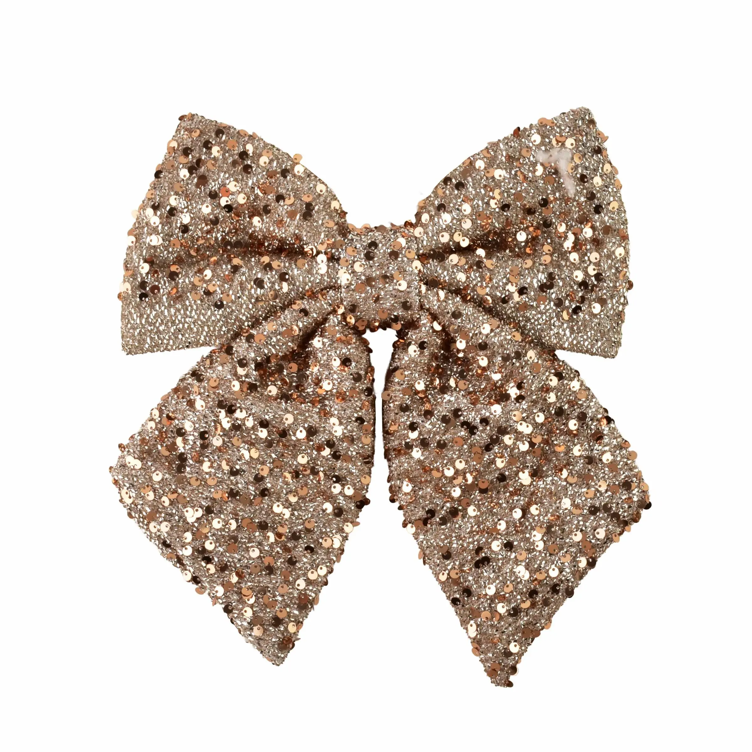 Mondex Vánoční dekorativní mašle Santa Lila 26x29 cm champagne
