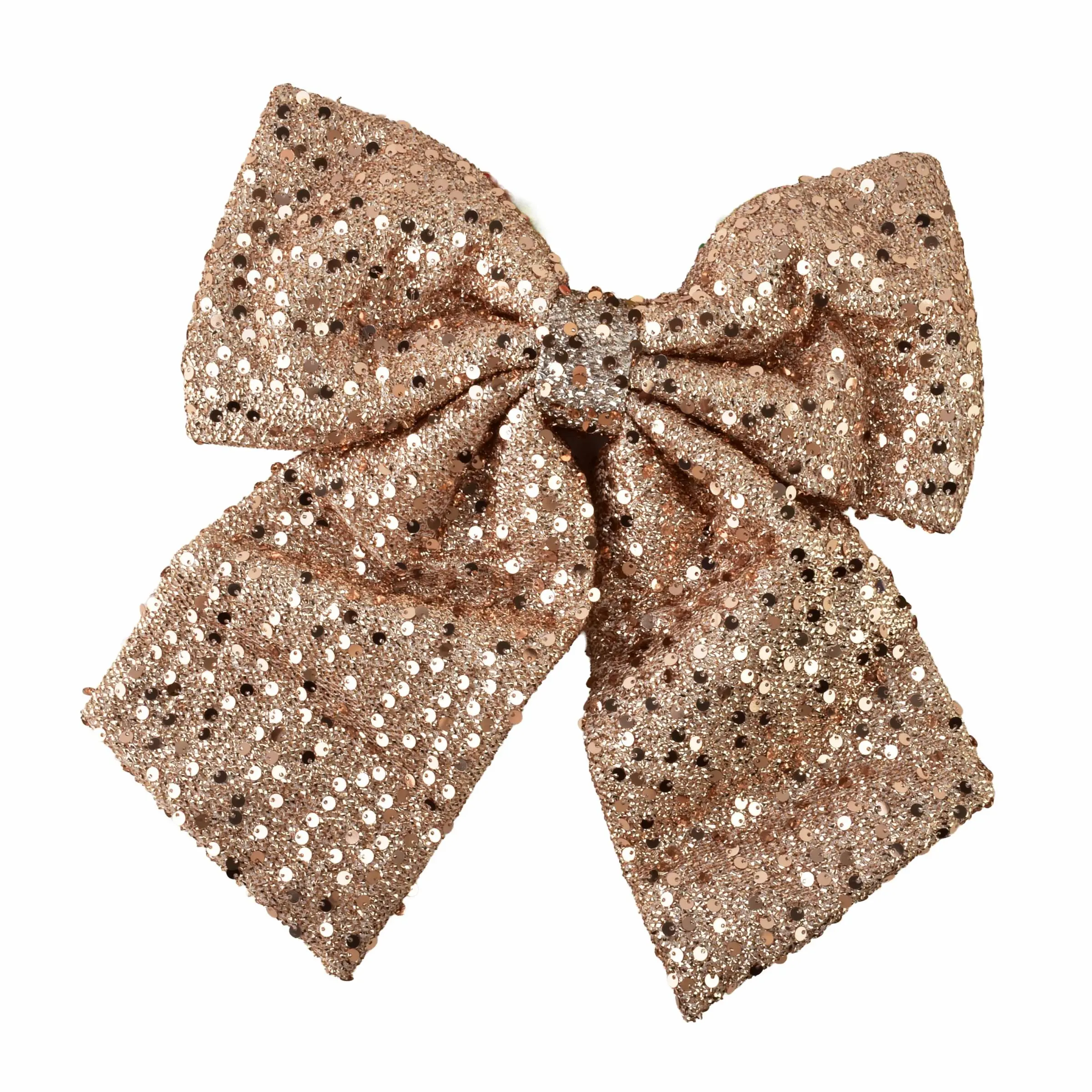 Mondex Vánoční dekorativní mašle Santa Lila 28x33 cm champagne