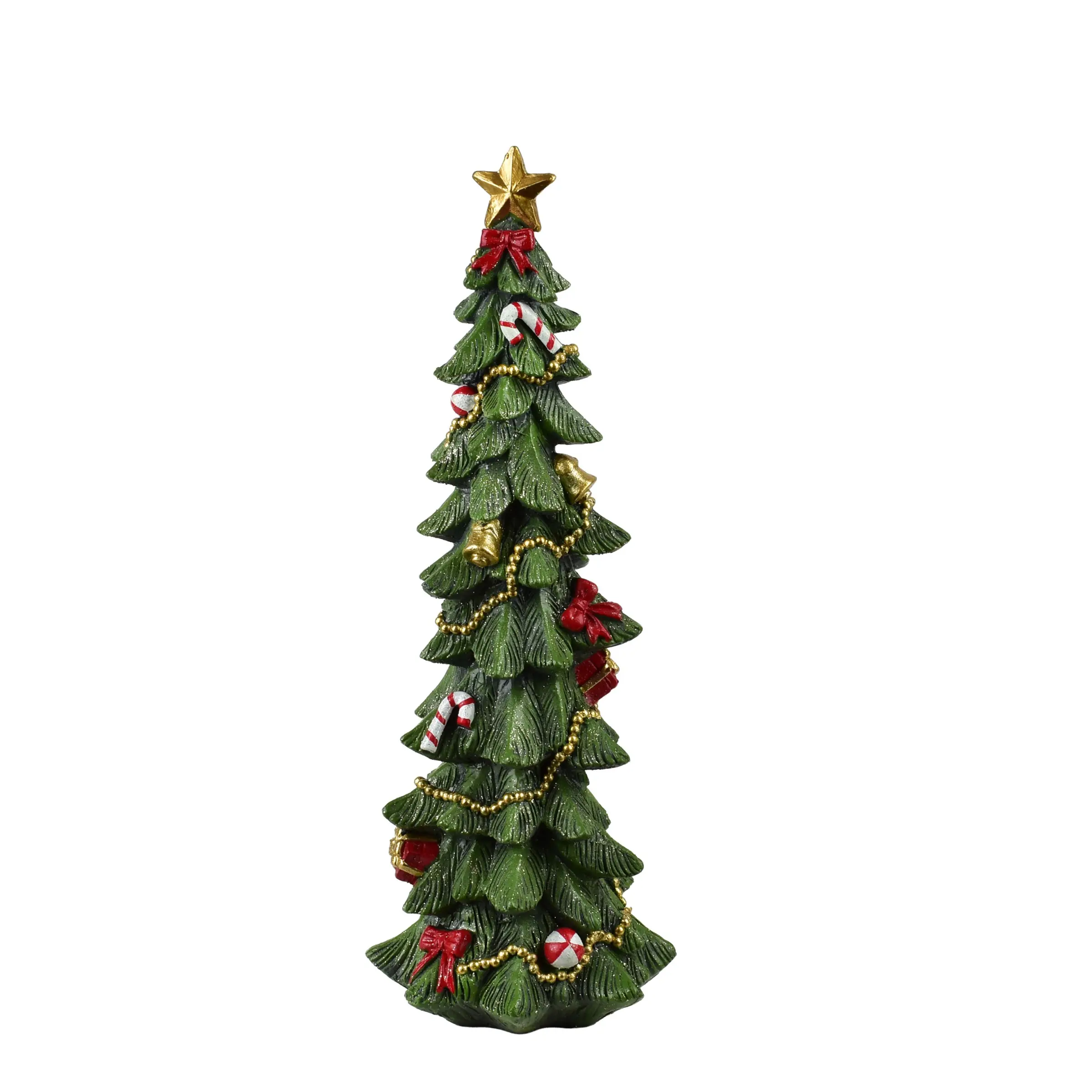 Mondex Vánoční dekorace Santa Lila Stromek 45,5 cm zelená