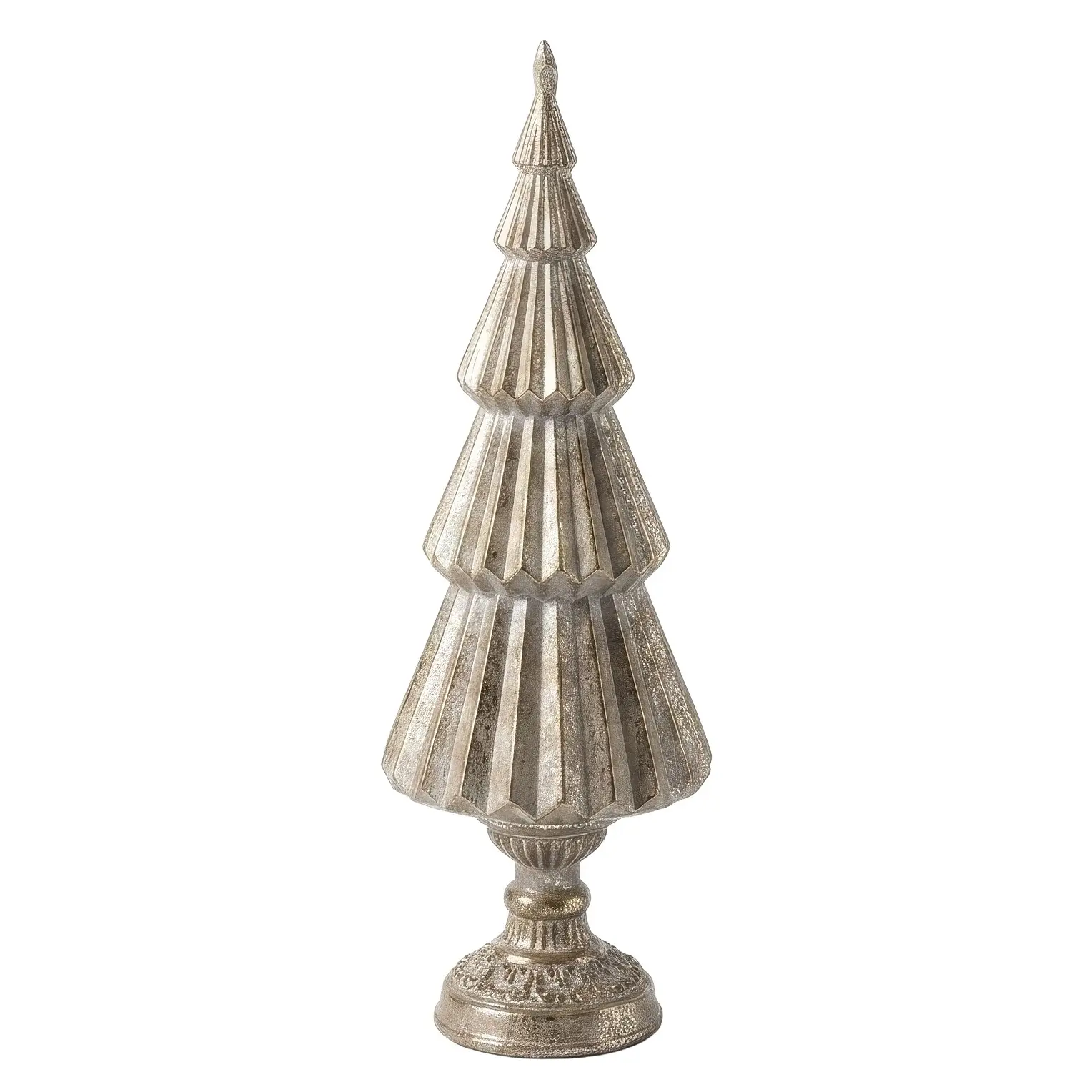 Mondex Vánoční dekorace Santa Lila Stromek 38 cm béžová