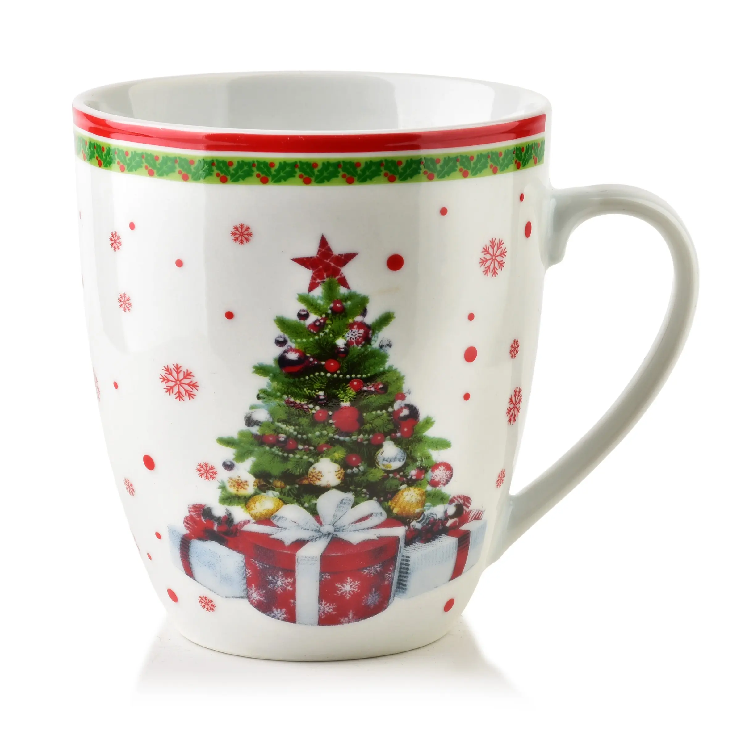 Mondex Vánoční hrnek Santa Lila 350 ml bílý