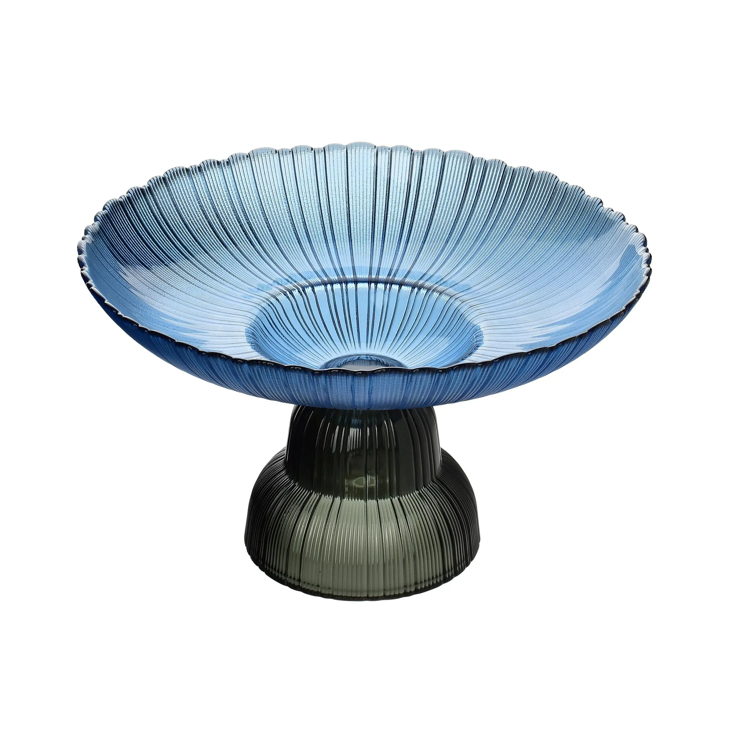 Mondex Skleněná servírovací mísa GLASS 24x14 cm modrá