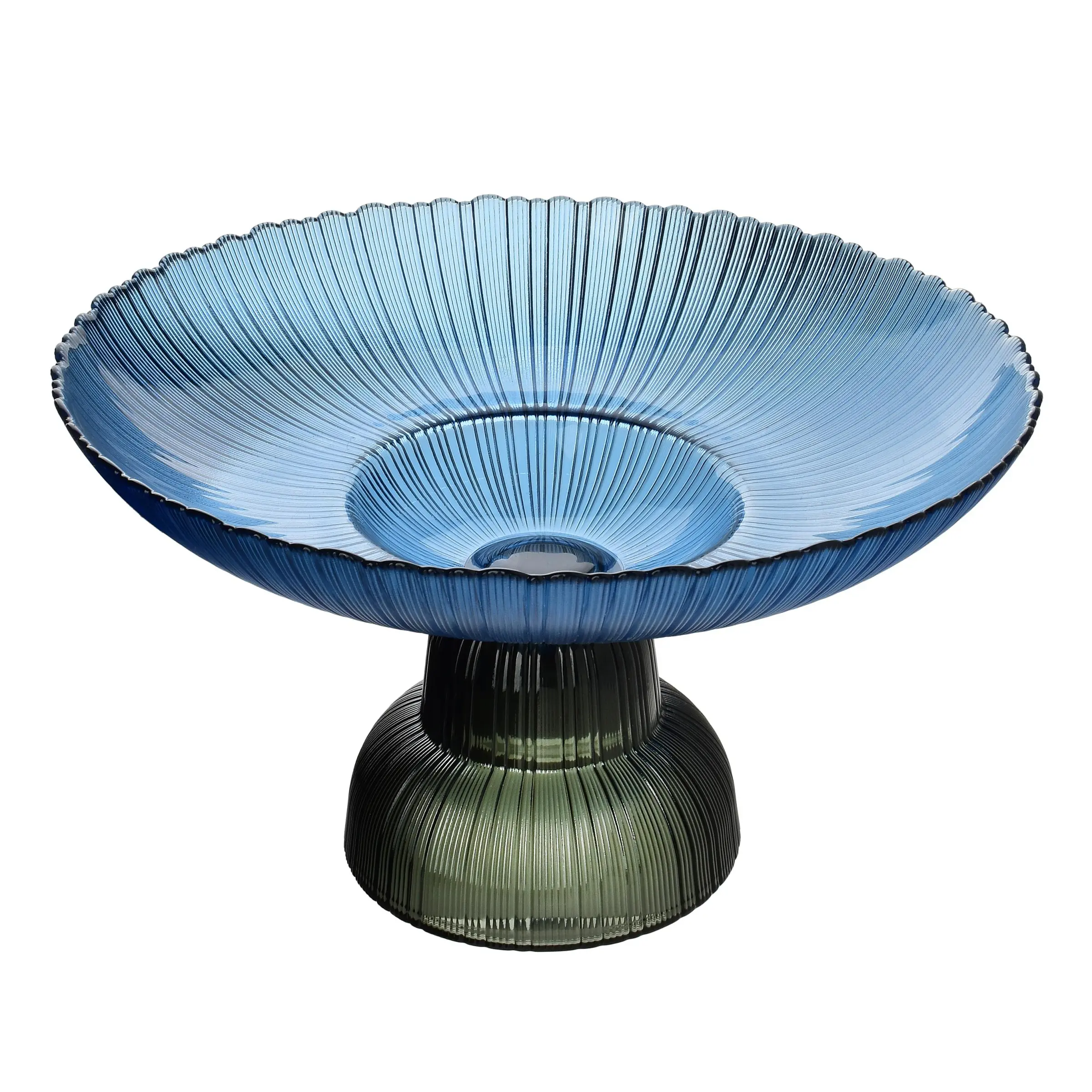 Mondex Skleněná servírovací mísa GLASS 31x18 cm modrá