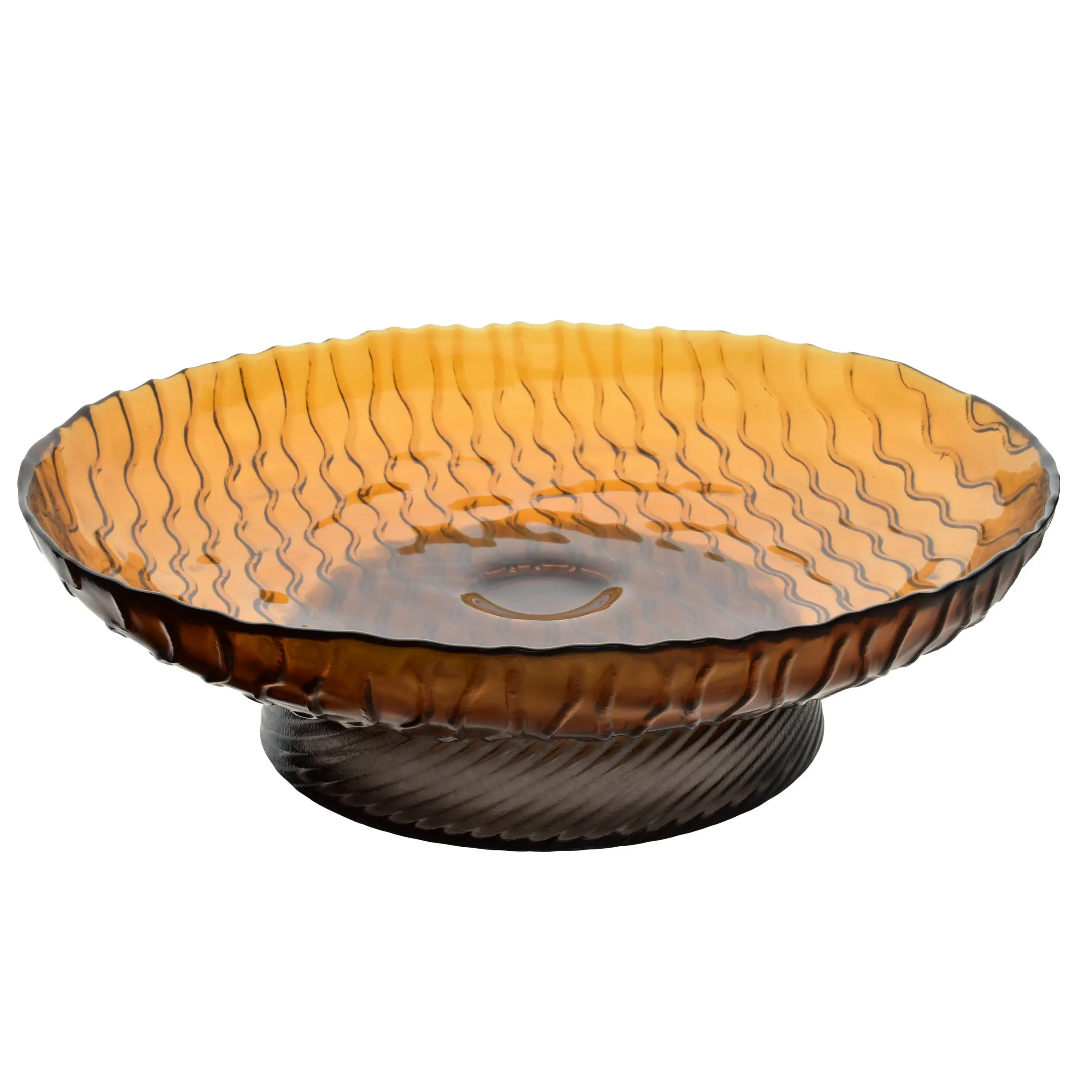 Mondex Skleněný podnos GLASS 29,5x8,5 cm hnědý