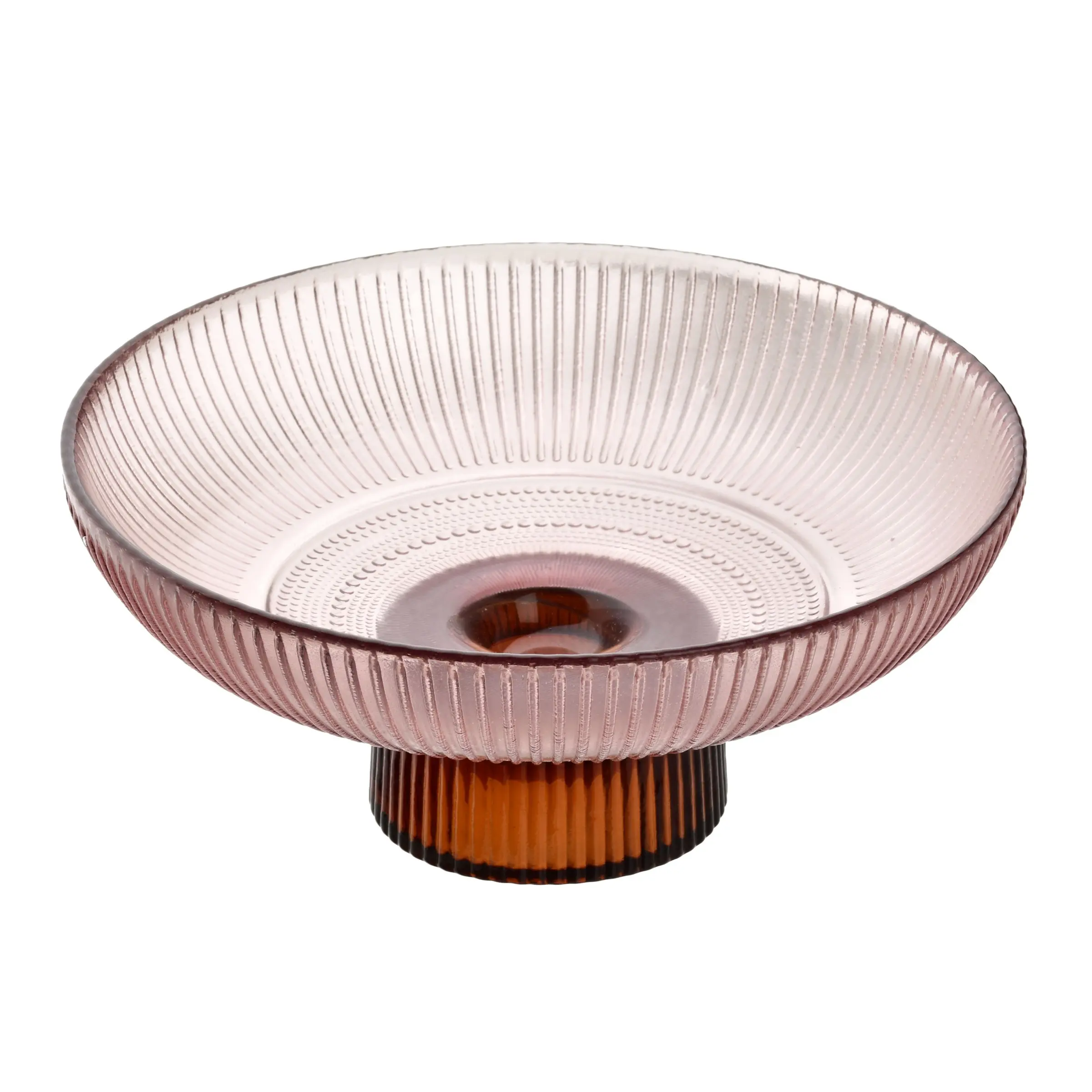 Allesken Skleněný podnos GLASS 17x8 cm růžový