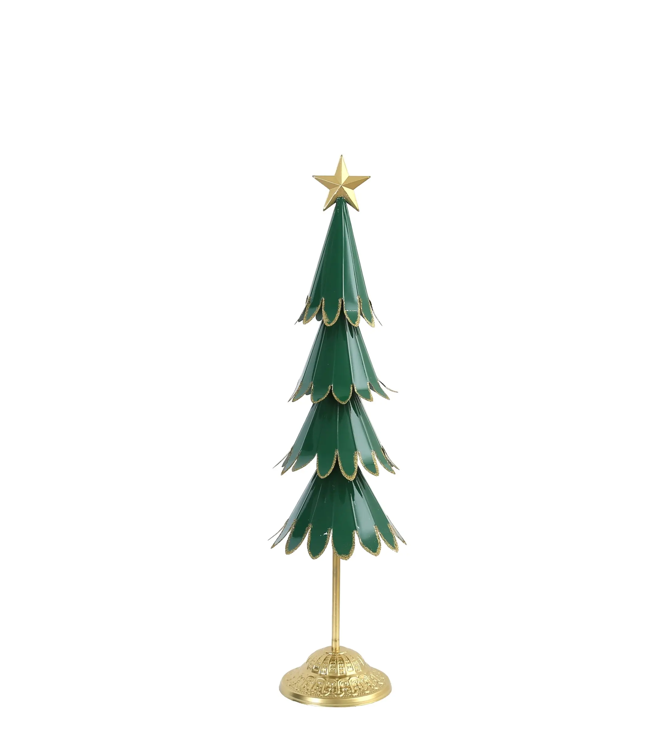 Mondex Vánoční dekorace Santa Lila Stromek 88 cm zeleno-zlatá