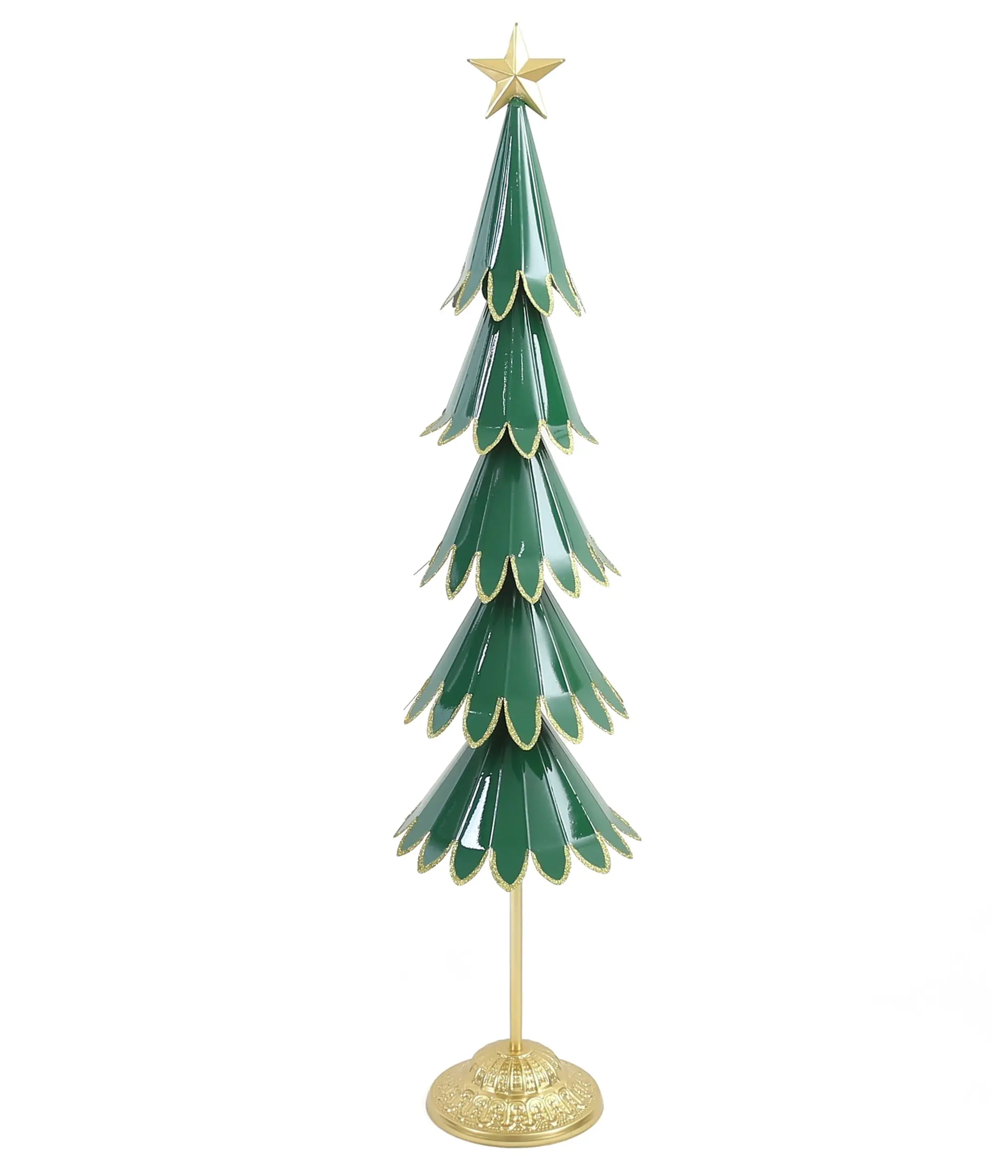 Mondex Vánoční dekorace Santa Lila Stromek 110 cm zeleno-zlatá