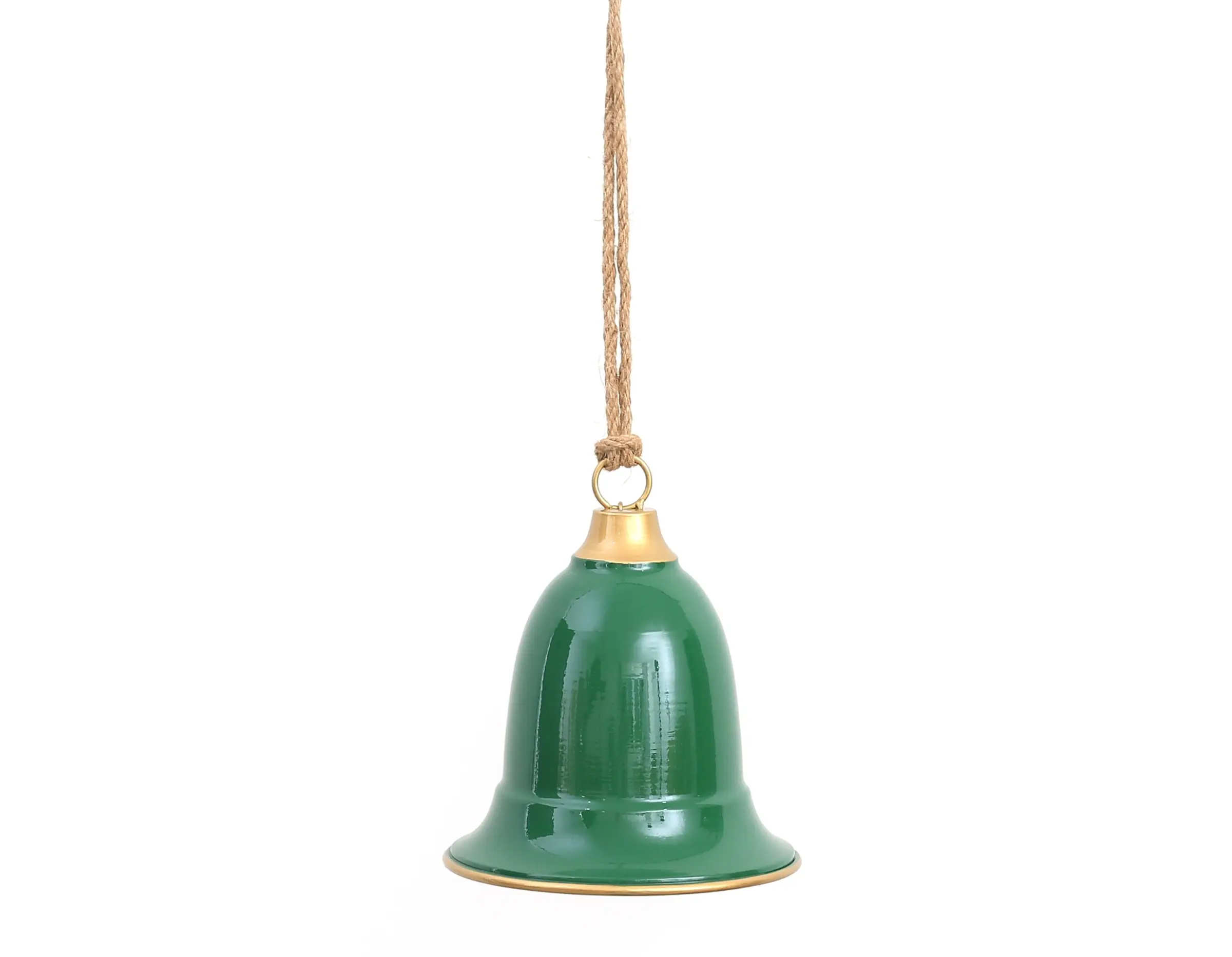 Mondex Vánoční závěsná ozdoba Santa Lila Zvonek 17,5 cm zelená