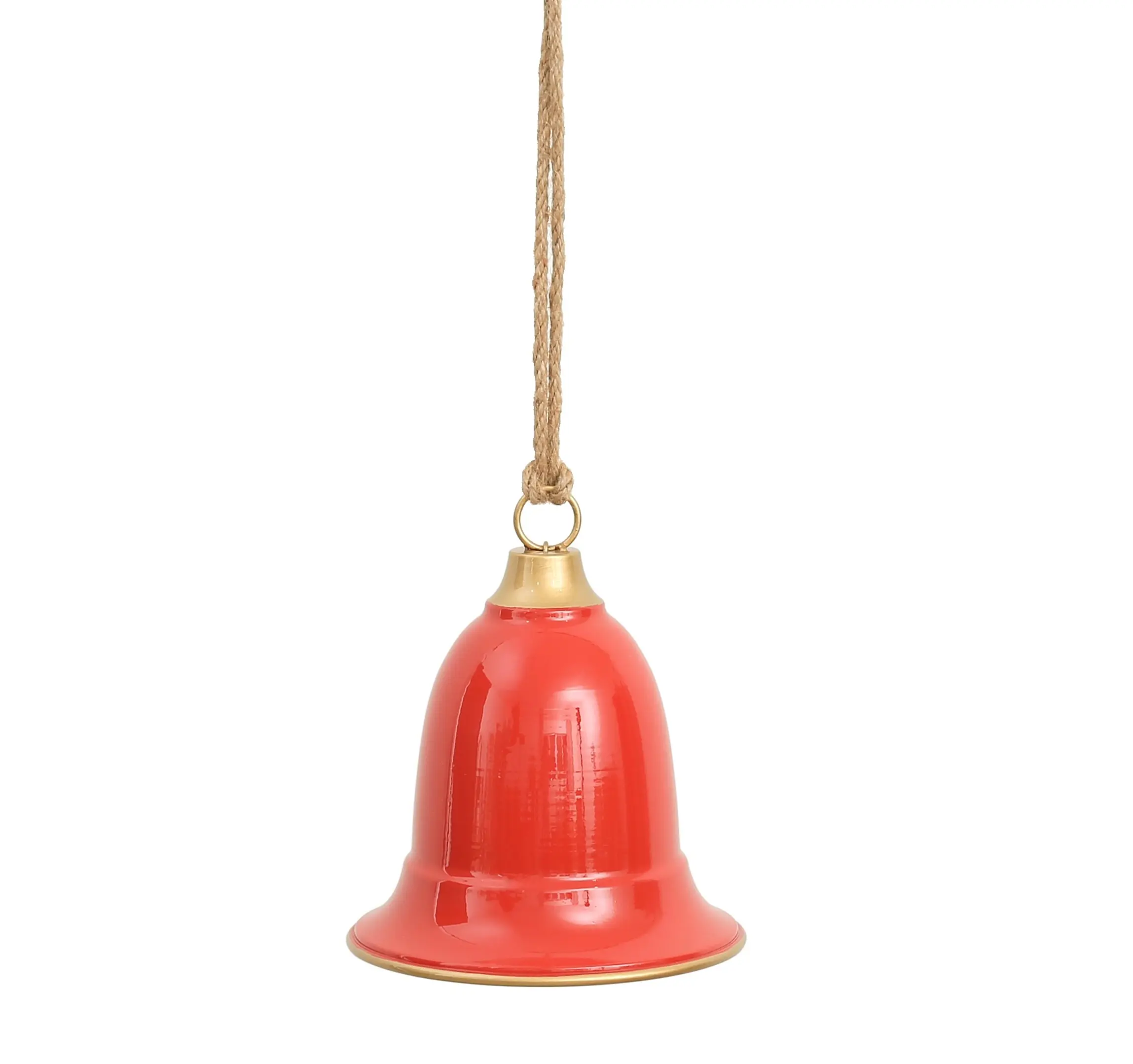 Mondex Vánoční závěsná ozdoba Santa Lila Zvonek 17,5 cm červená