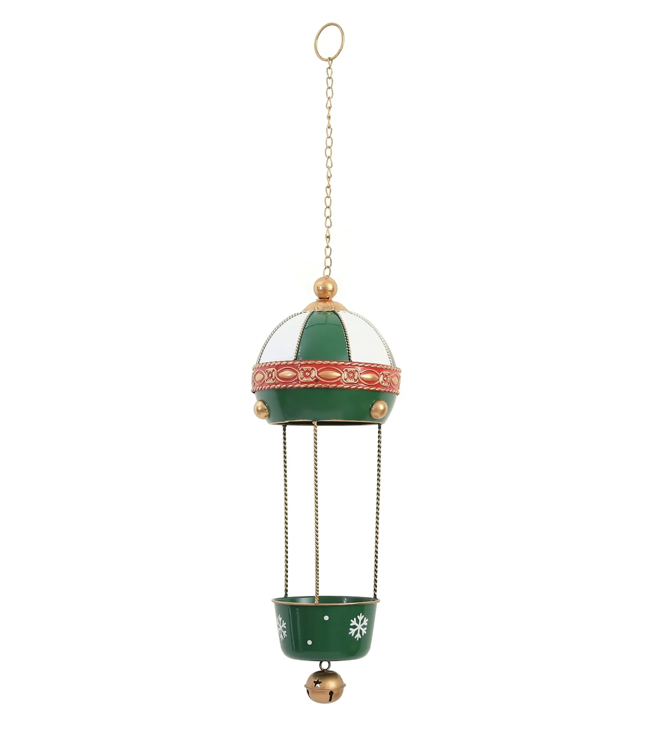 Mondex Závěsný horkovzdušný balón Santa Lila 68 cm zelený