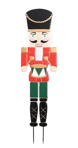 Mondex Vánoční figurka na zapíchnutí Santa Lila Louskáček 114 cm vícebarevná