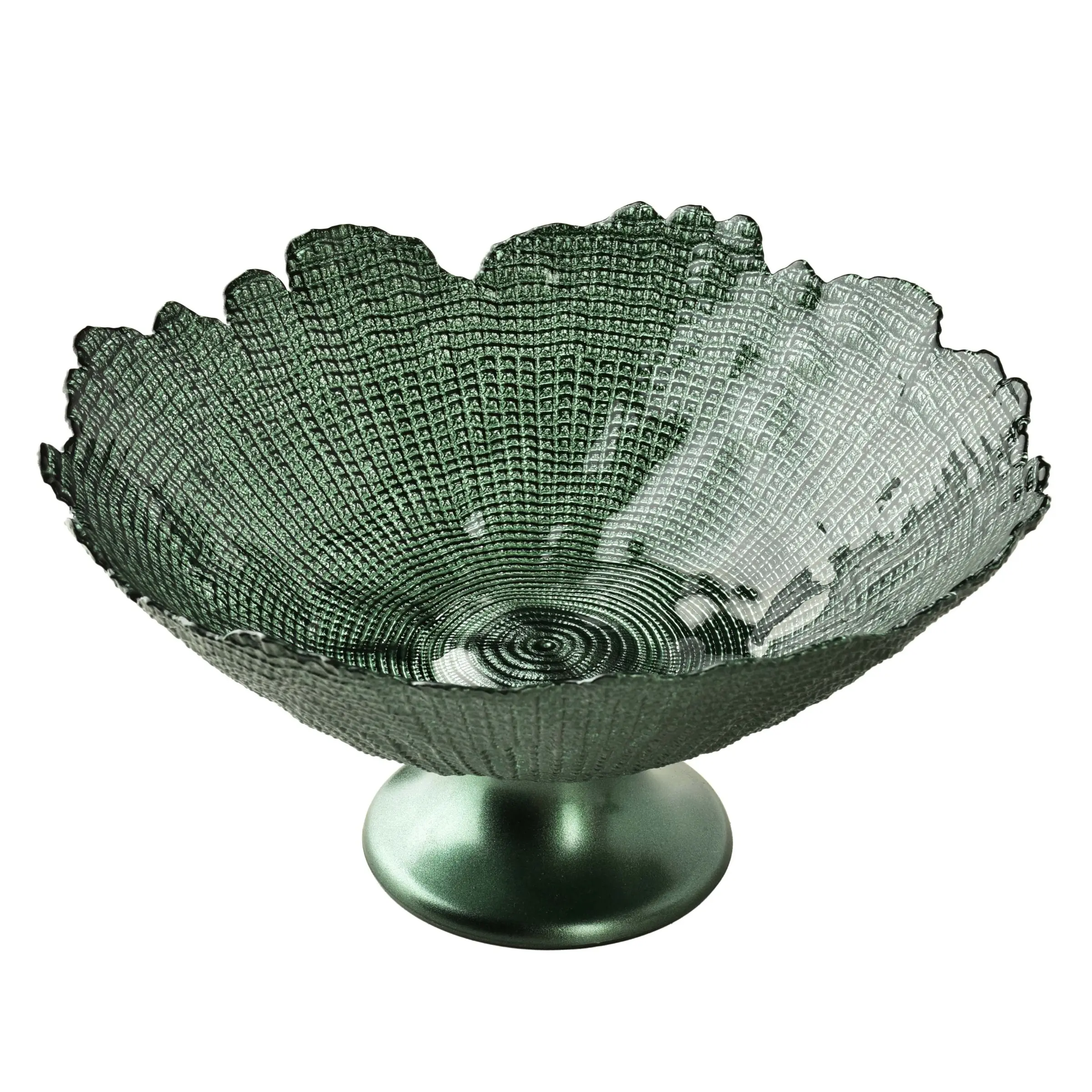 Mondex Skleněná servírovací mísa GREENIE 28x14 cm zelená