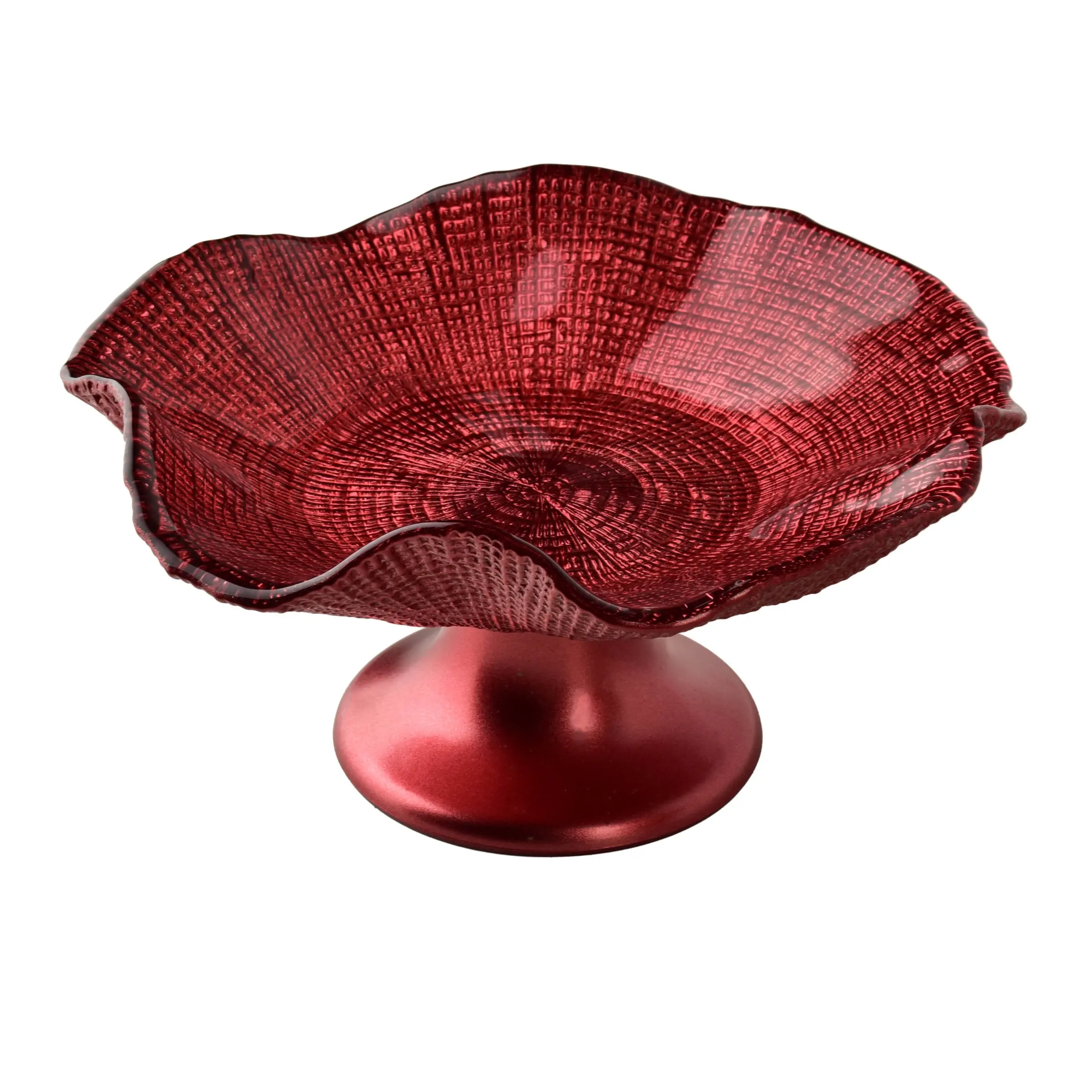 Mondex Skleněná servírovací mísa REDD 24x12 cm červená