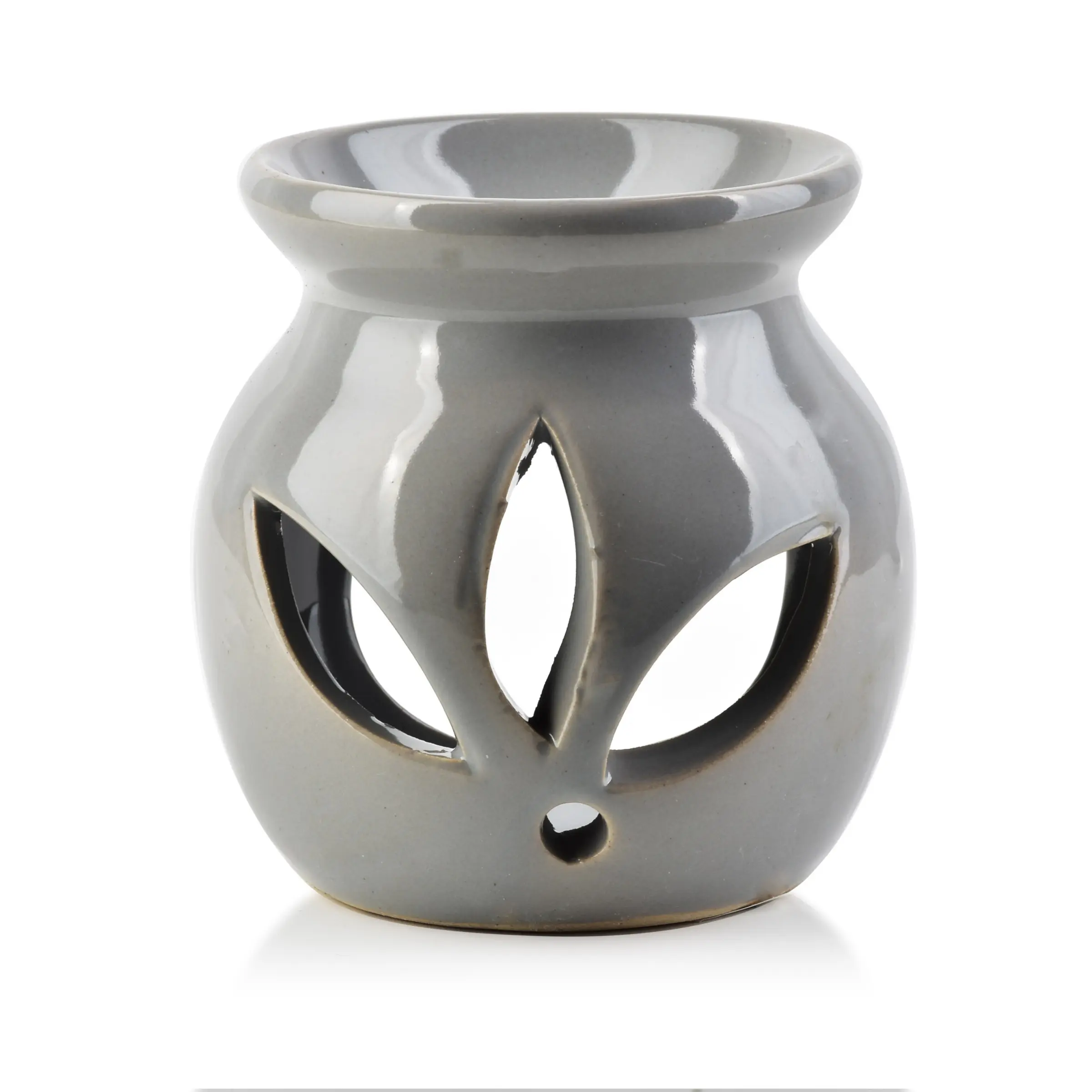 Mondex Keramická aroma lampa LILIO 7,7 cm šedá