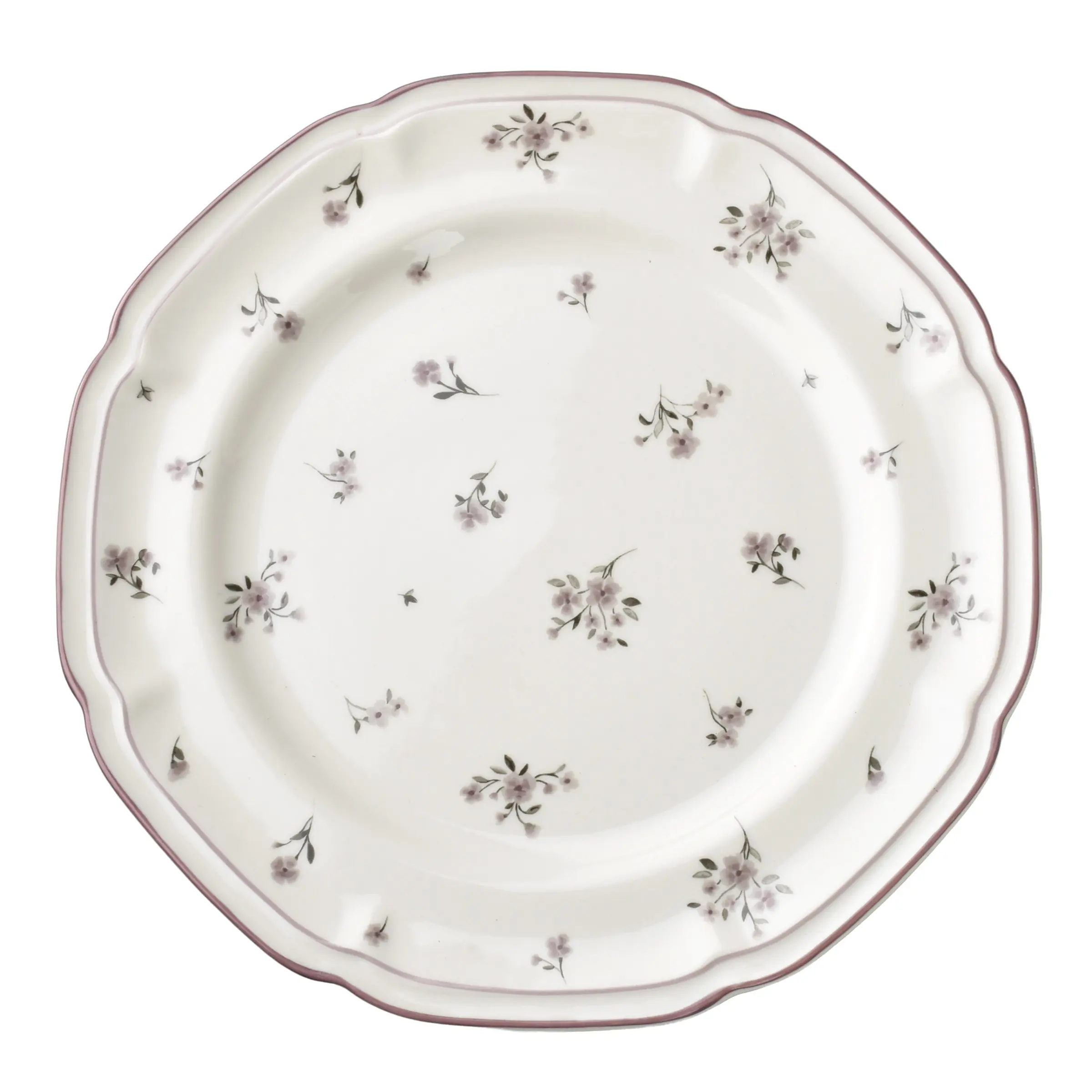 Affekdesign Porcelánový talíř ROSALIE 26,8 cm krémový