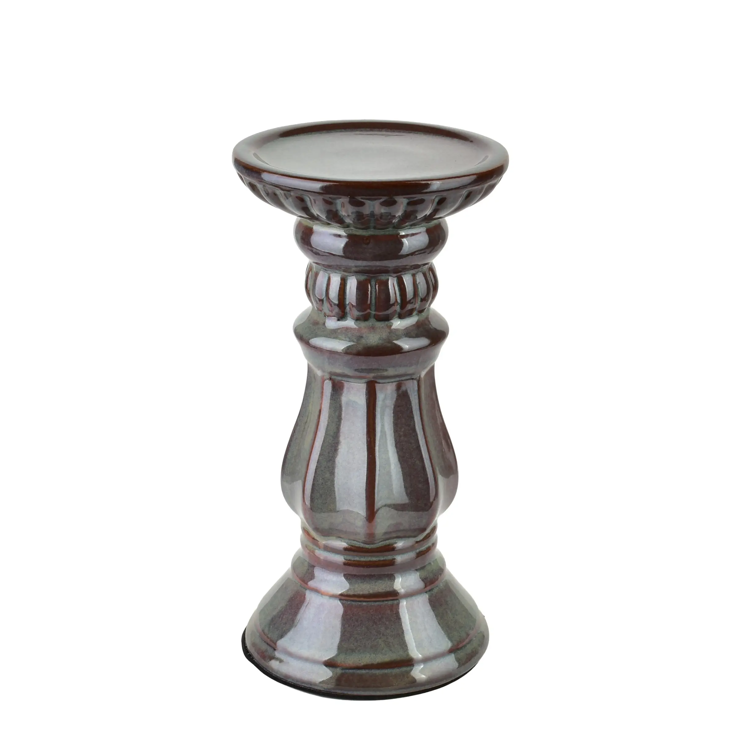 Mondex Keramický svícen Yarine 20,5 cm fialový/zelený