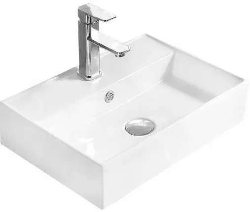 Keramické umyvadlo na desku MEXEN BLANCA 56x38 cm bílé