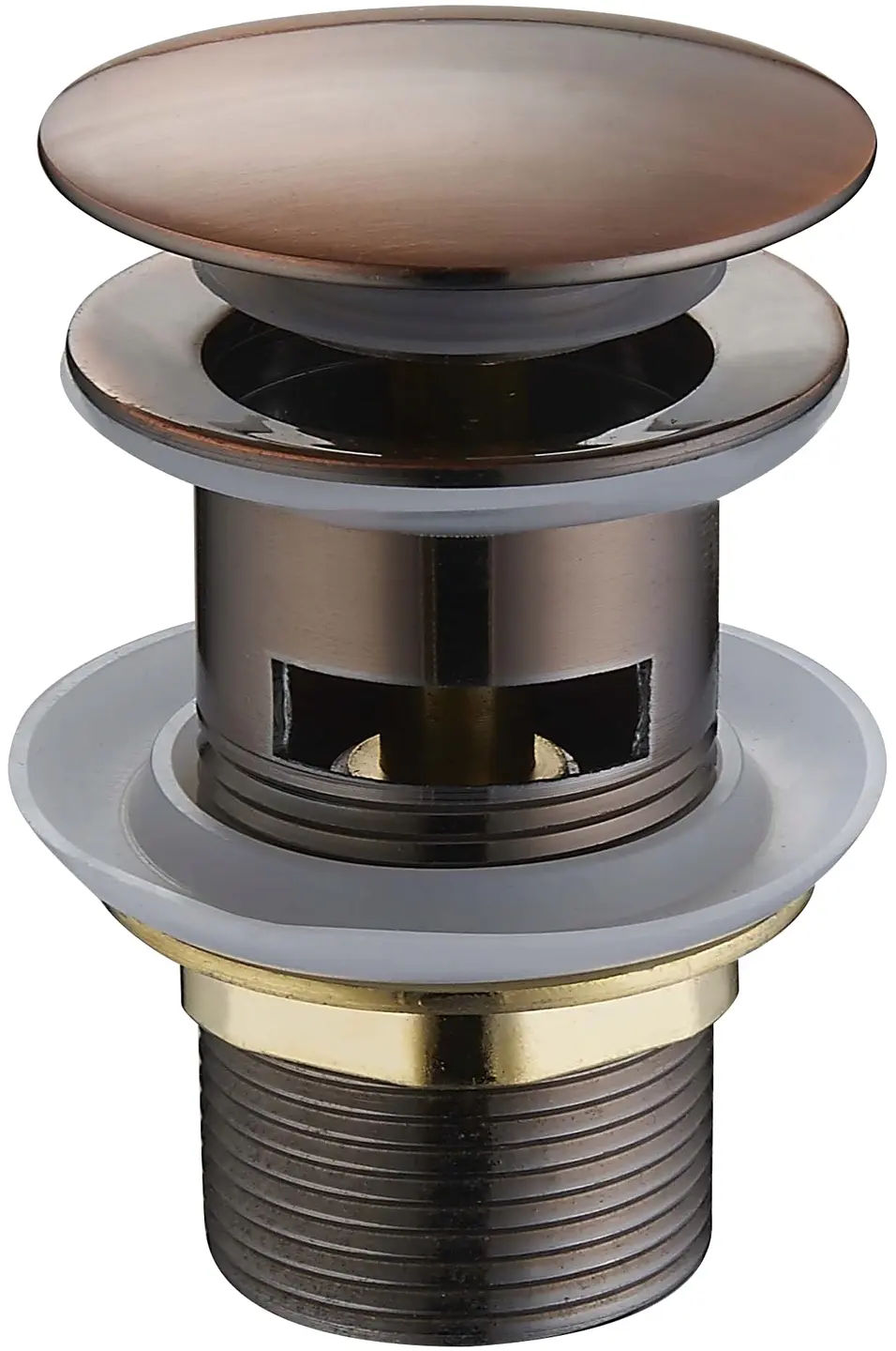 Výpusť click-clack s přepadem Mexen 79920 red bronze