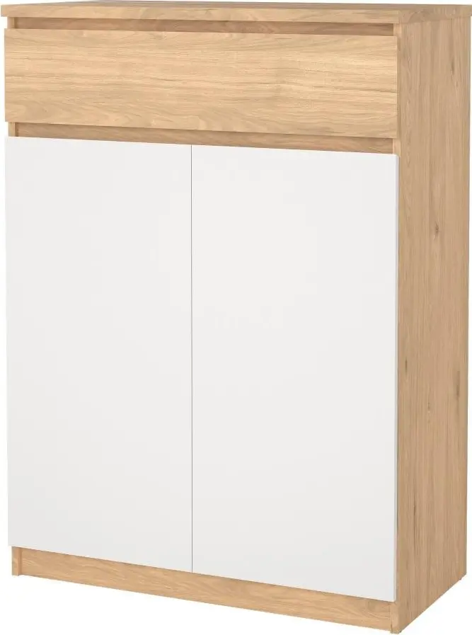 Tvilum Botník Simplicitous 80 cm hickory Jackson/bílý