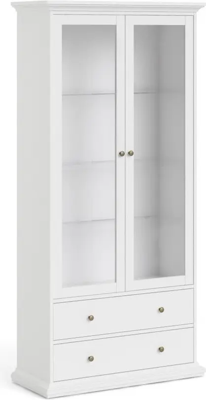 Tvilum Vitrína Provine 96 cm bílá